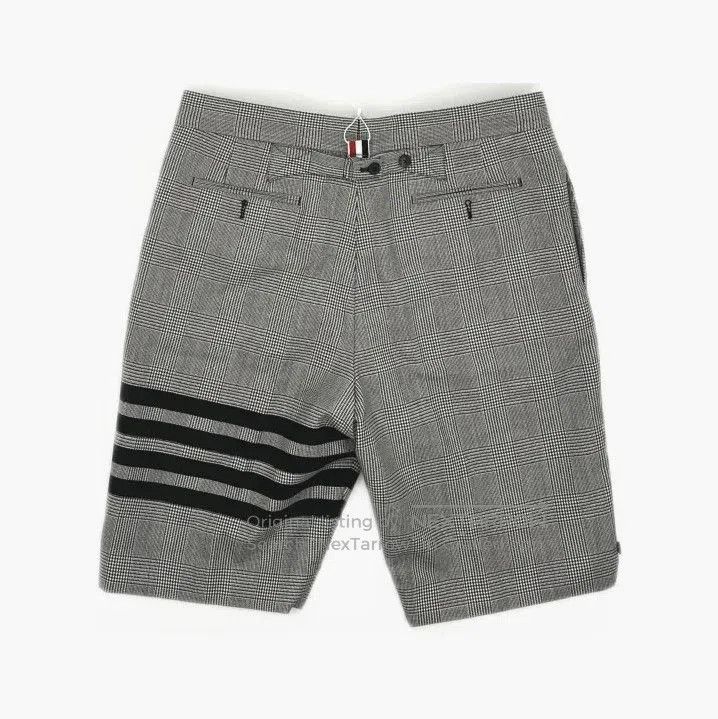 Thom Browne Thom Browne Men's Black and White Wool Shorts. Size US 32 / EU 48 - 3 Thumbnail