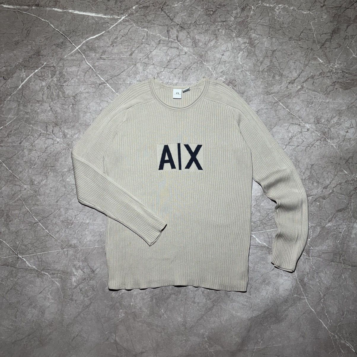 Armani Exchange Armani Ribbed Big Logo Sweater Giorgio Armani Size US L / EU 52-54 / 3 - 1 Thumbnail