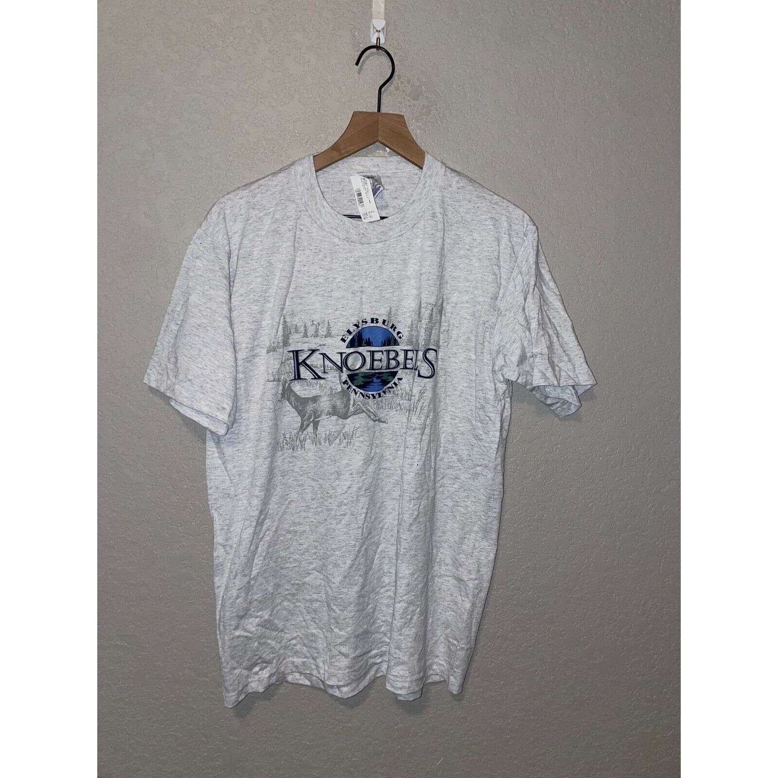 Jerzees 90s Elysburg PA Pennsylvania Knoebes Shadow Deer Shirt VTG L Size US L / EU 52-54 / 3 - 1 Thumbnail