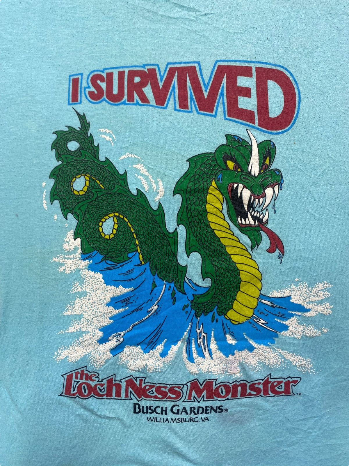 Other VINTAGE I SURVIVED THE LOCHNESS MONSTER BUSCH GARDEN TEE Size US S / EU 44-46 / 1 - 8 Thumbnail