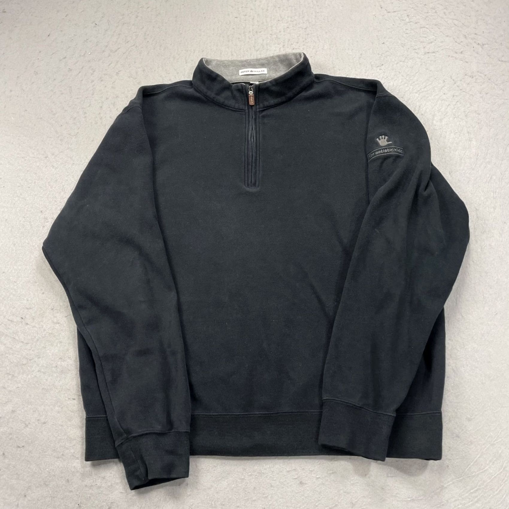 Peter Millar Peter Millar Sweater Mens Large Black Charity 1/4 Zip Pullover Size US L / EU 52-54 / 3 - 2 Thumbnail