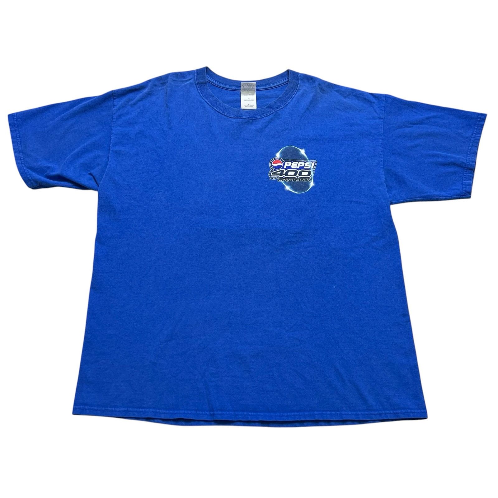 Gildan Vintage Pepsi 400 NASCAR T-Shirt Men’s XL Blue Daytona Y2K Size US XL / EU 56 / 4 - 3 Thumbnail