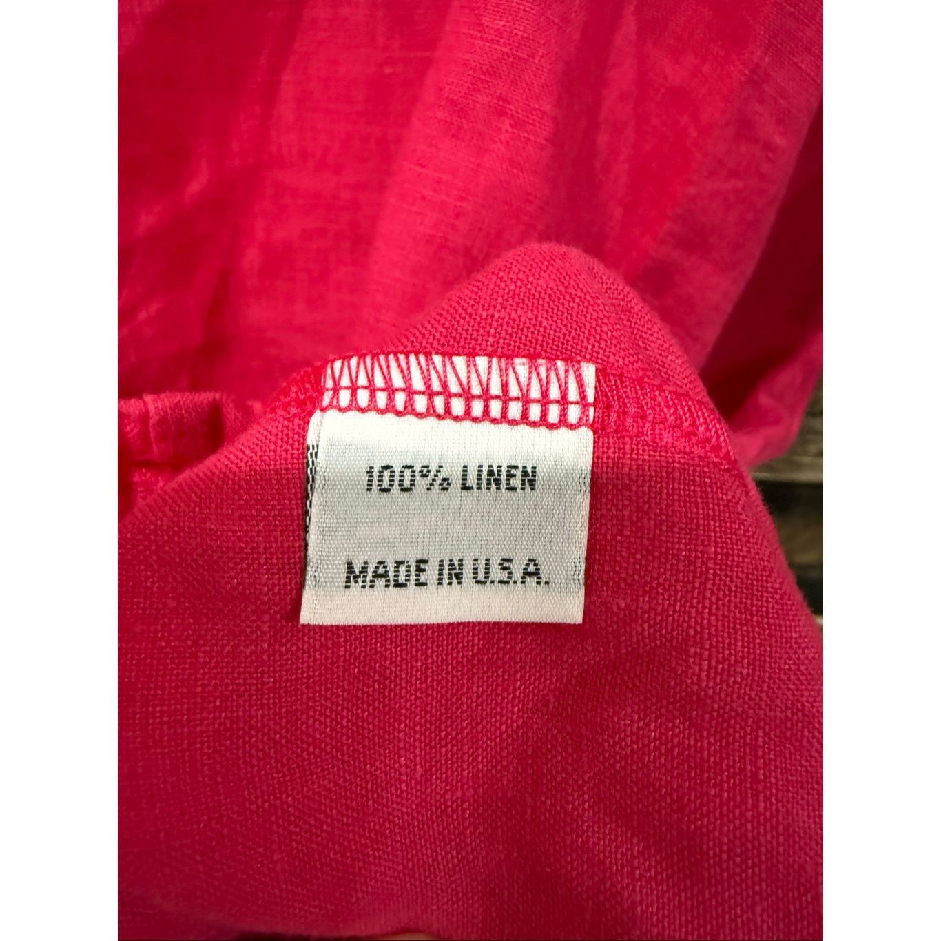 Bryn Walker Bryn Walker Hi-Lo Zaida pink hibiscus linen tunic dress size Size M / US 6-8 / IT 42-44 - 5 Thumbnail