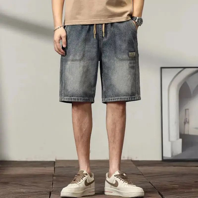 Japanese Brand Straight high street loose denim shorts Size US 32 / EU 48 - 2 Thumbnail