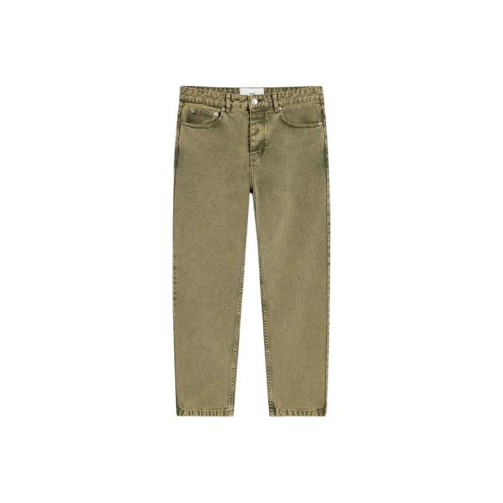AMI AMIPARIS Green Pocket Tapered Jeans for Men 0079 Size US 34 / EU 50 - 1 Thumbnail