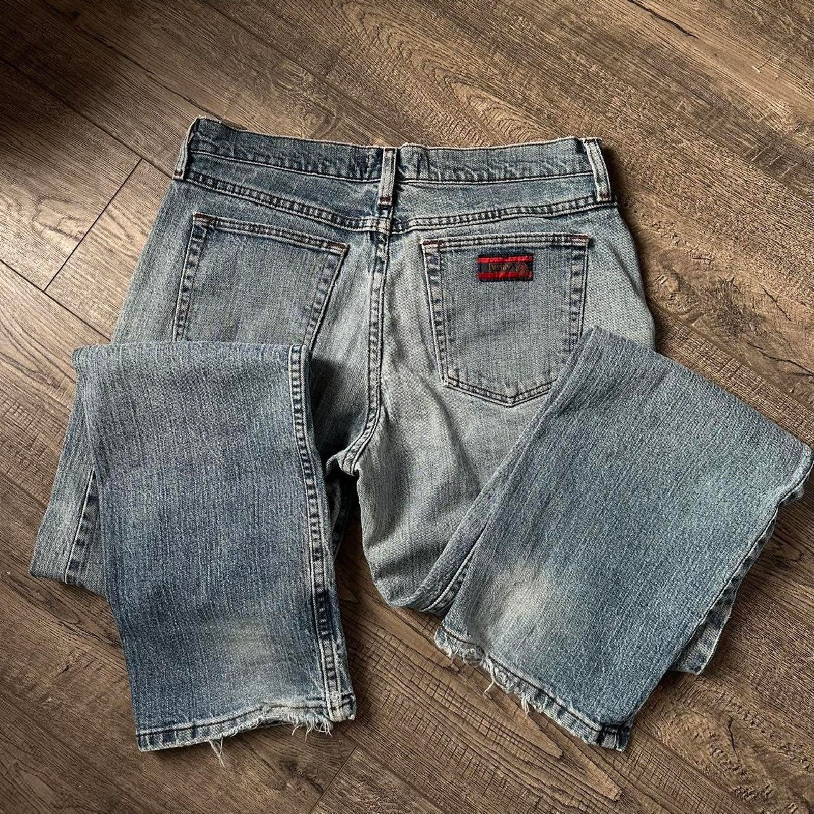 Vintage × Wrangler Vintage Basic Wrangler 20x Worn Denim Blue Jean Pants Size US 30 / EU 46 - 7 Thumbnail