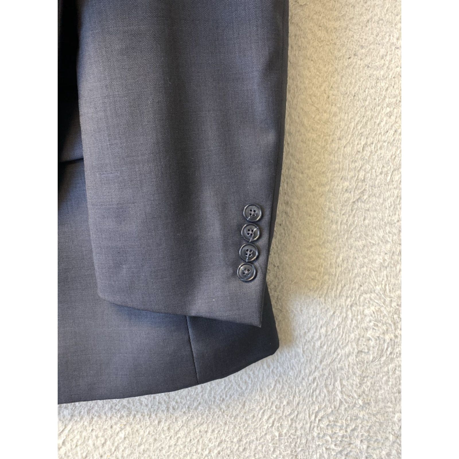 Jos. A. Bank Jos. A. Bank 41 R (36 W) Wool Suit Jacket Navy Blue 149-16 Size 42R - 2 Thumbnail