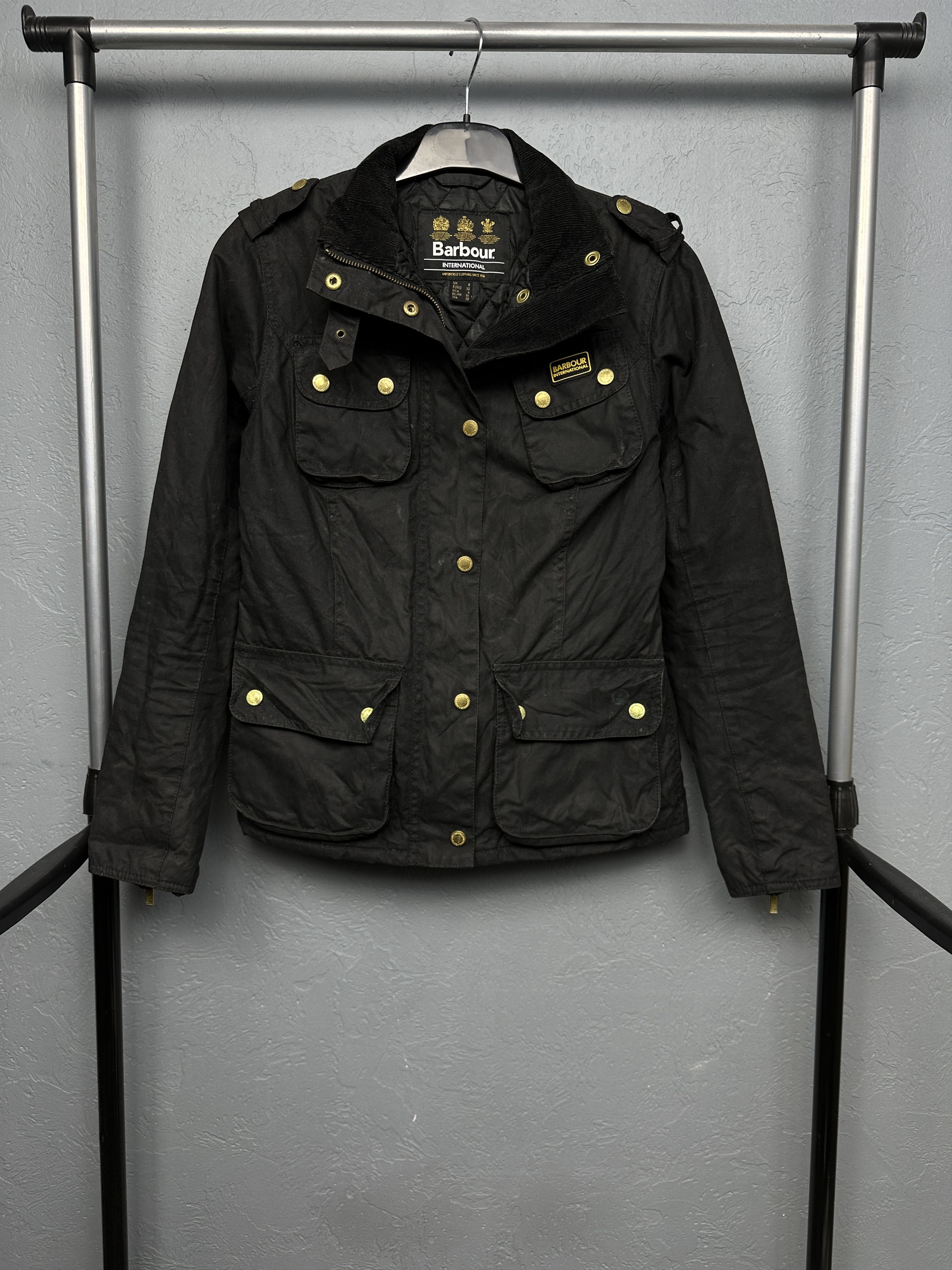 Barbour Barbour International Womens Fins Wax Jacket Size S / US 4 / IT 40 - 1 Thumbnail