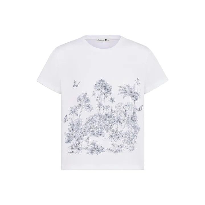 Dior Dioriviera Floral Short Sleeve T-Shirt 0079 Size M / US 6-8 / IT 42-44 - 1 Thumbnail