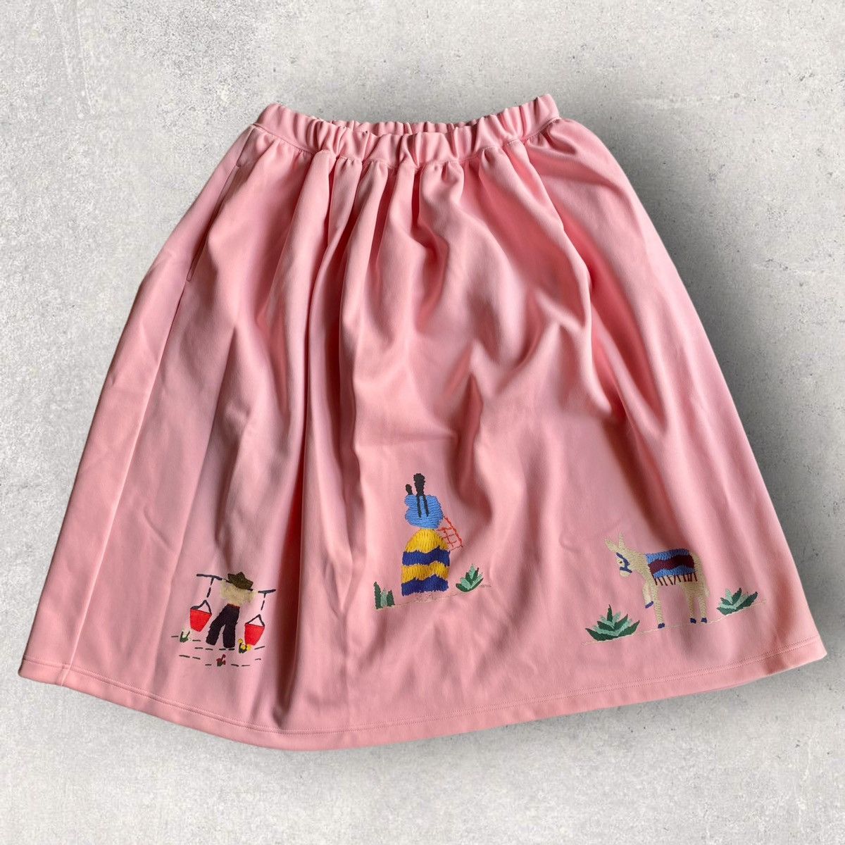 Comme des Garcons Nylon Pleated Print Skirt Size 28" / US 6 / IT 42 - 2 Thumbnail