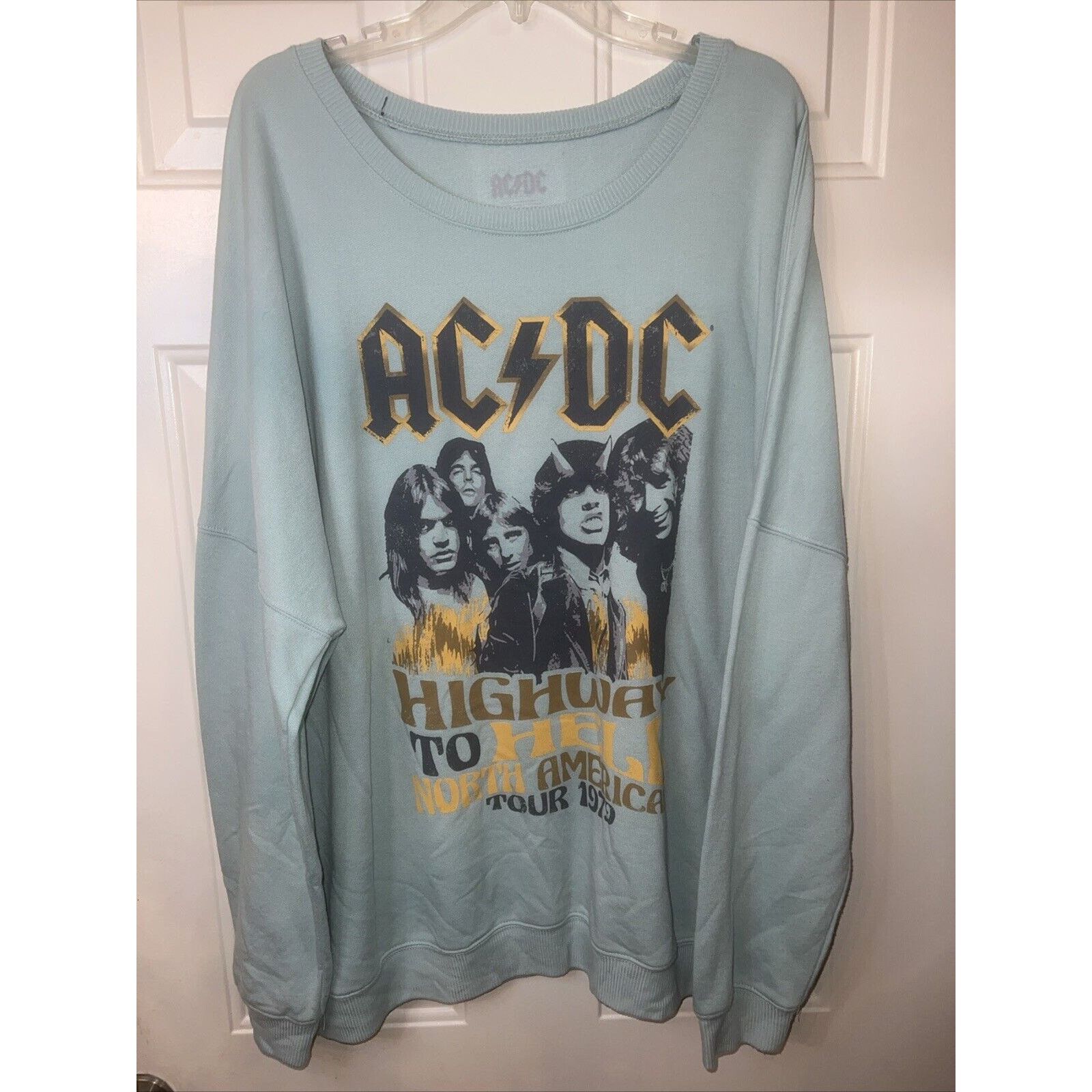 & Other Stories ACDC Sweatshirt 3XL Fleece Sweater Blue Highway To Hell Tour Size US XXL / EU 58 / 5 - 1 Thumbnail