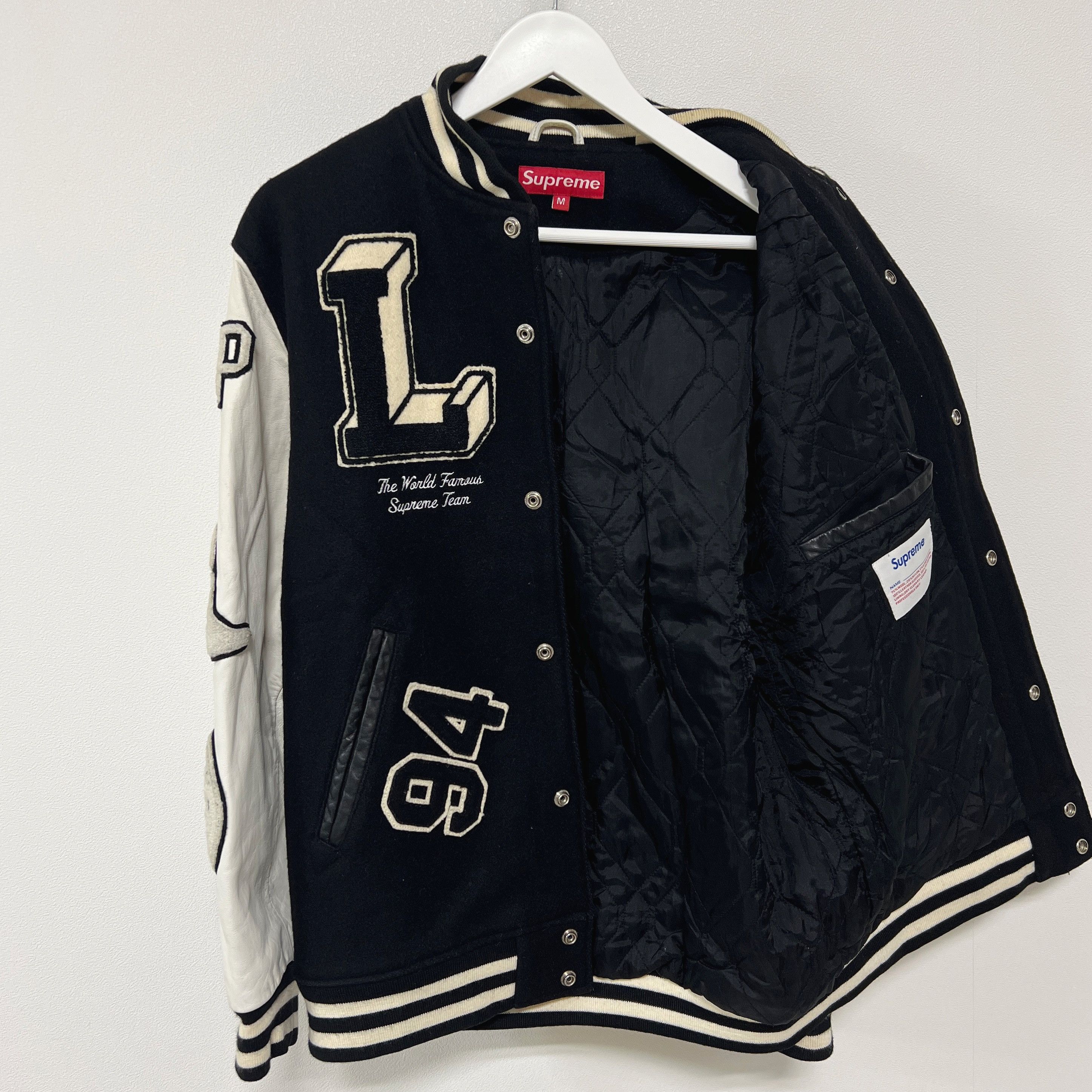 Supreme Supreme AW06 All City Baseball Varsity Jacket Black White Size US M / EU 48-50 / 2 - 3 Thumbnail