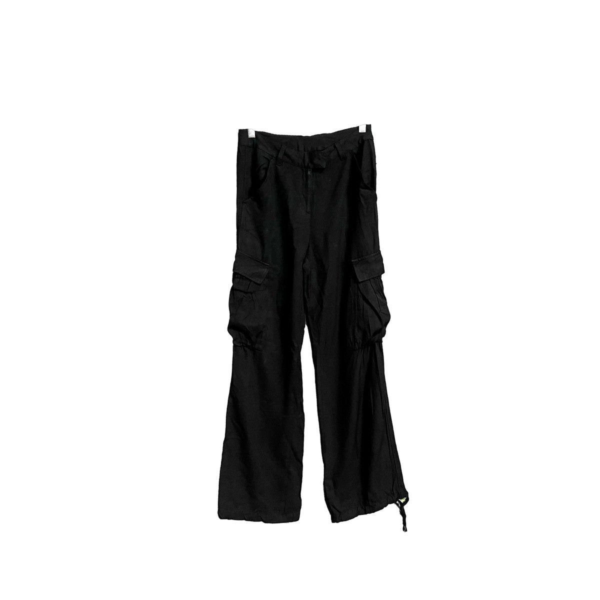 image of Jean Paul Gaultier x Vintage Jean-Paul Gaultier Parachute Cargo Pants in Black, Men's (Size 30)