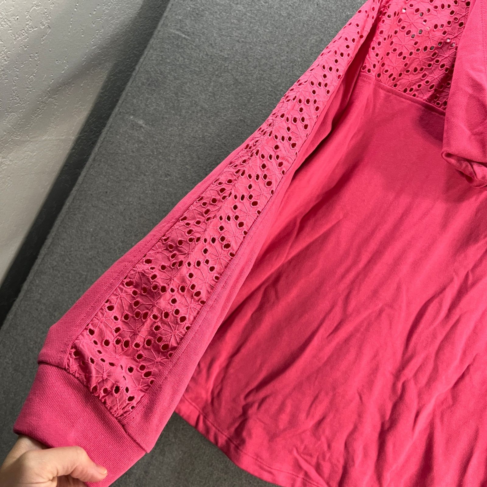 Other Susan Graver Weekend Washed French Terry Zip-Front Hoodie Size XXS / US 00 / IT 34 - 7 Thumbnail