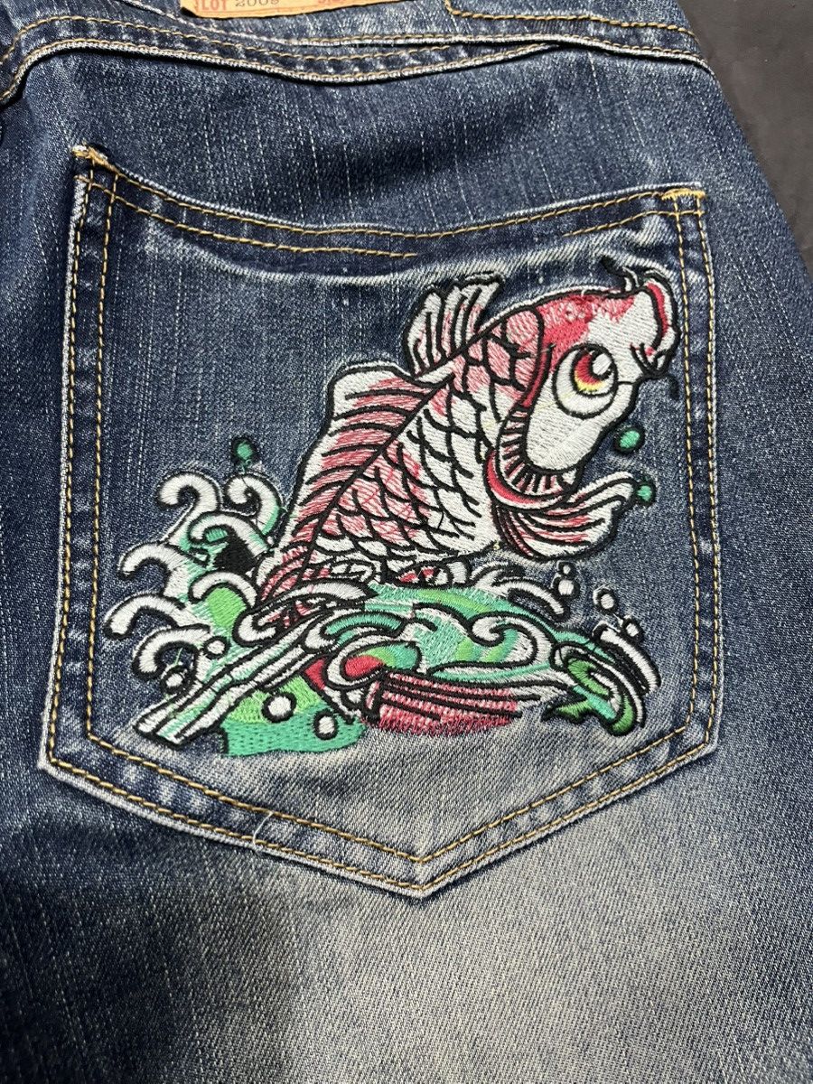 Christian Audigier 💸BINDINGOFFER💸Ed hardy koi embrioded Size US 30 / EU 46 - 4 Thumbnail