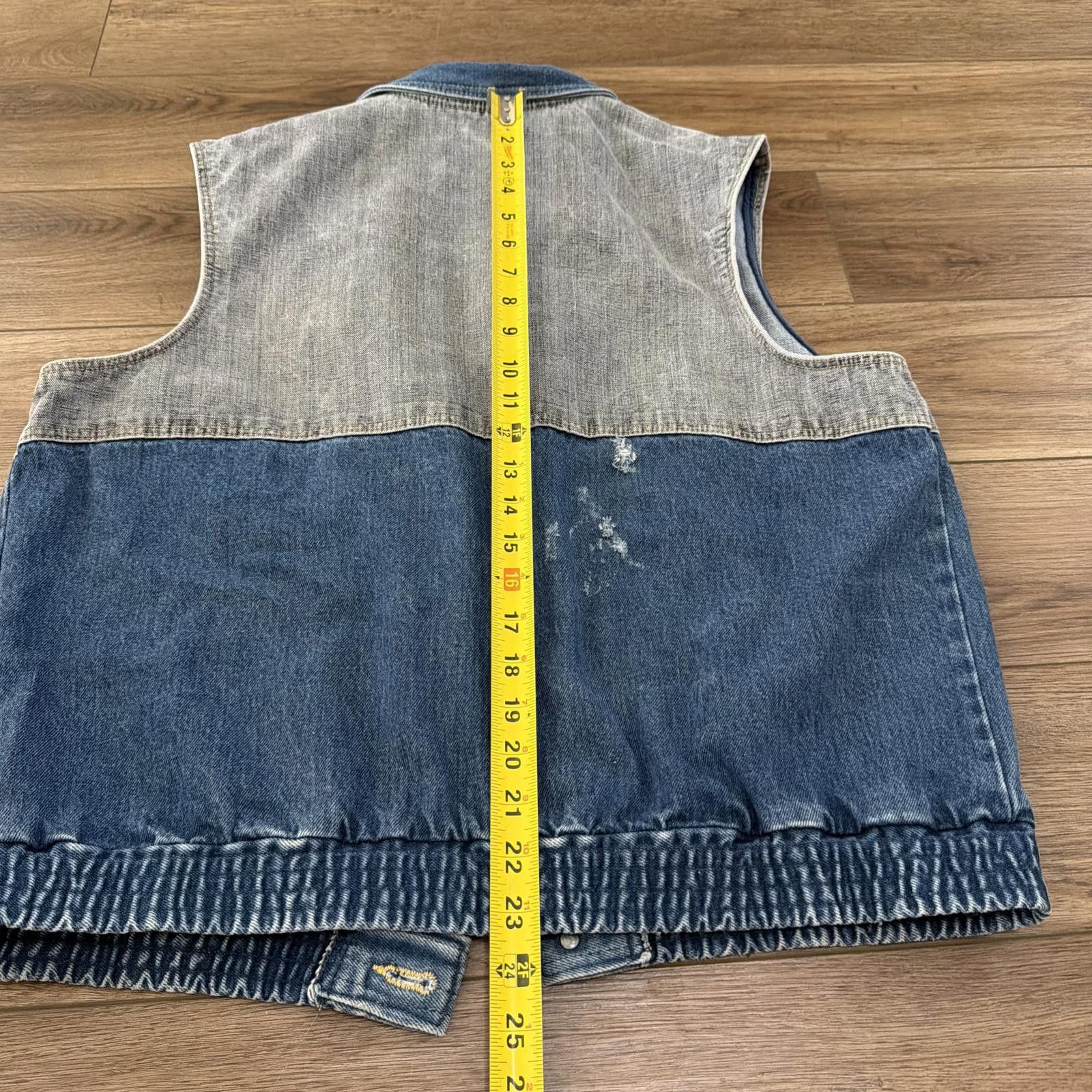 Wrangler Vintage 80s Wrangler Denim Vest Western Cowboy Size L Size US L / EU 52-54 / 3 - 8 Thumbnail