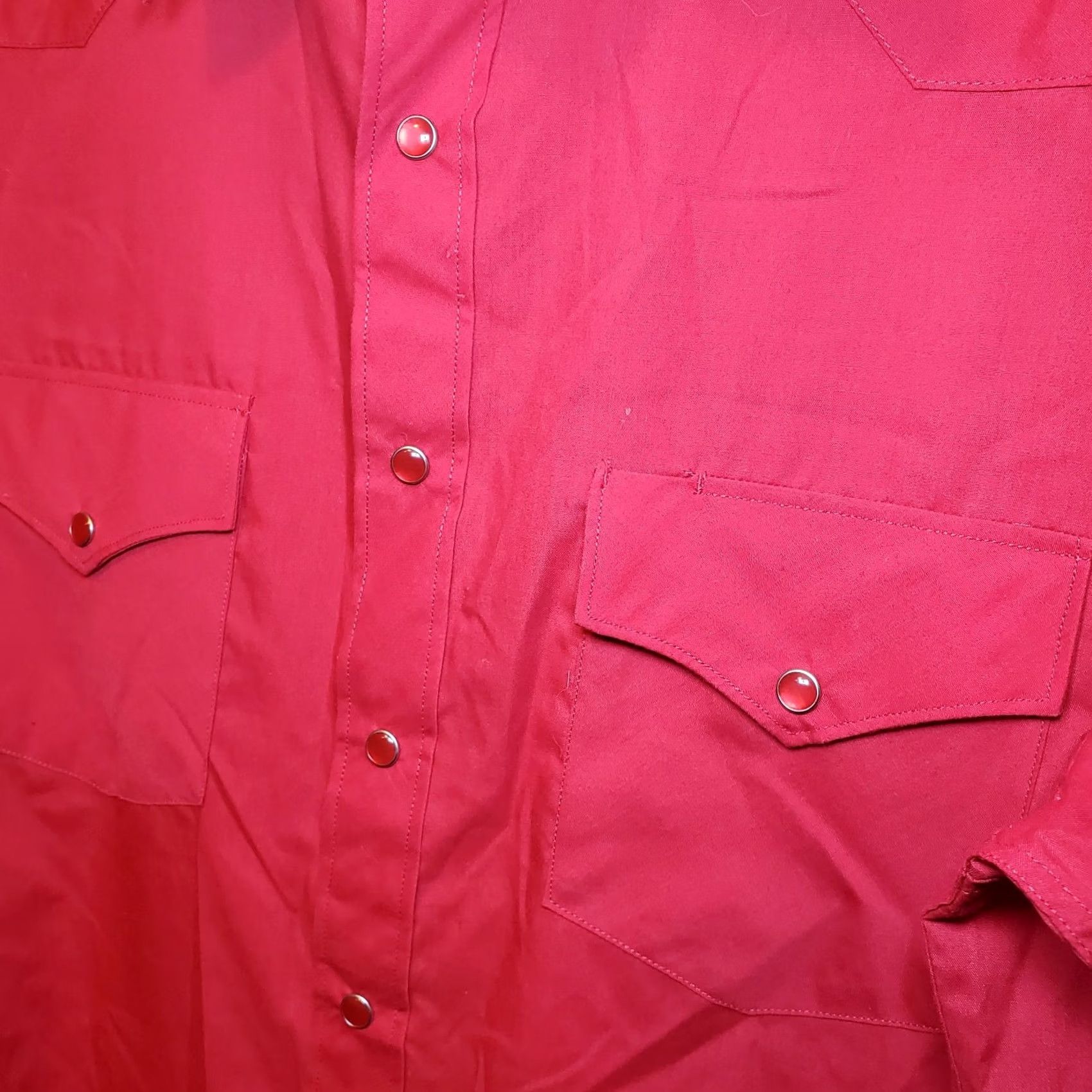 Vintage VINTAGE White Horse Shirt Mens L Red Ranch Western Button Down Size Pearl Snap Cowboy Size US L / EU 52-54 / 3 - 4 Thumbnail