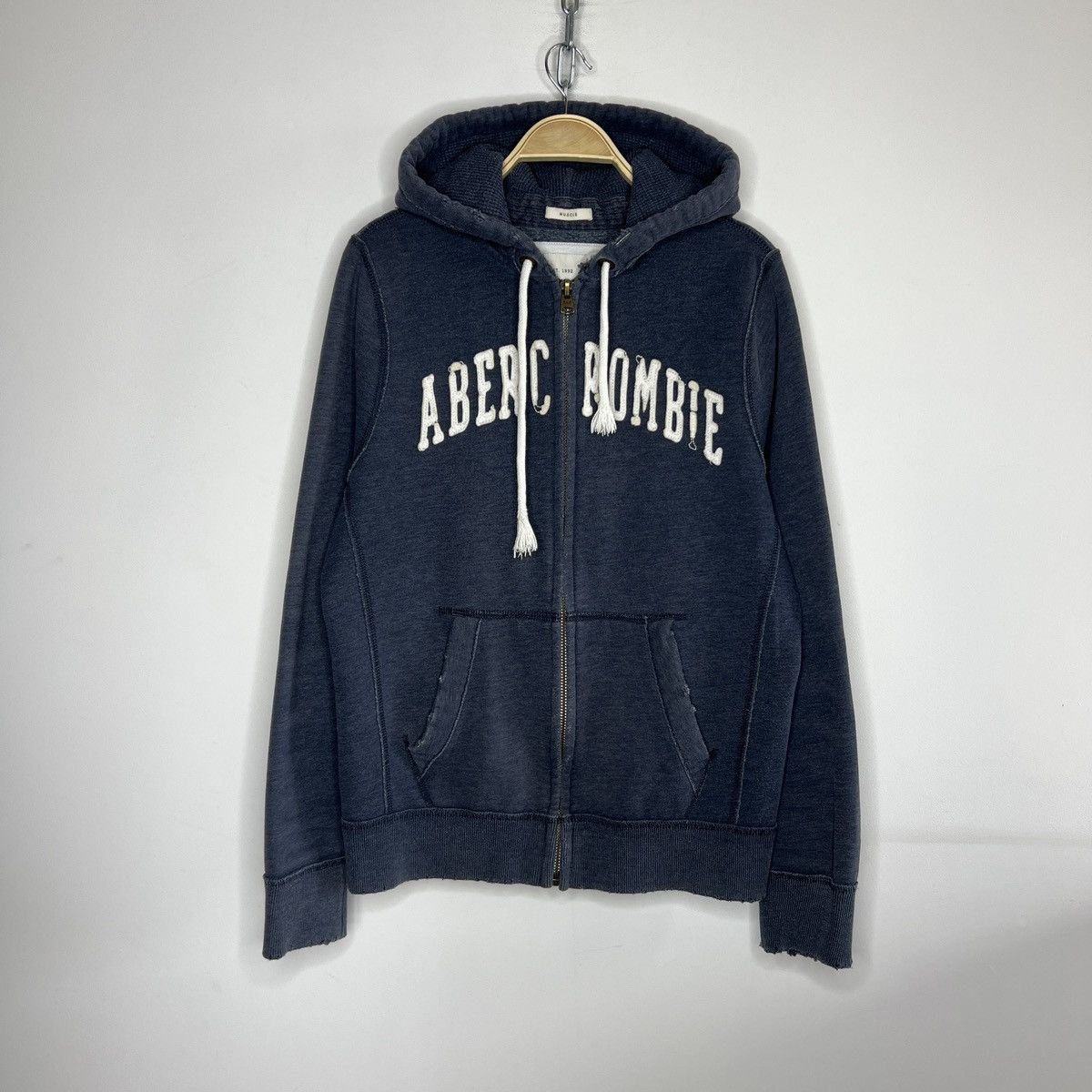 Abercrombie & Fitch × Vintage Vintage Abercrombie & Fitch If6Was9 Style Heavy Zip Hoodie Size US L / EU 52-54 / 3 - 1 Thumbnail