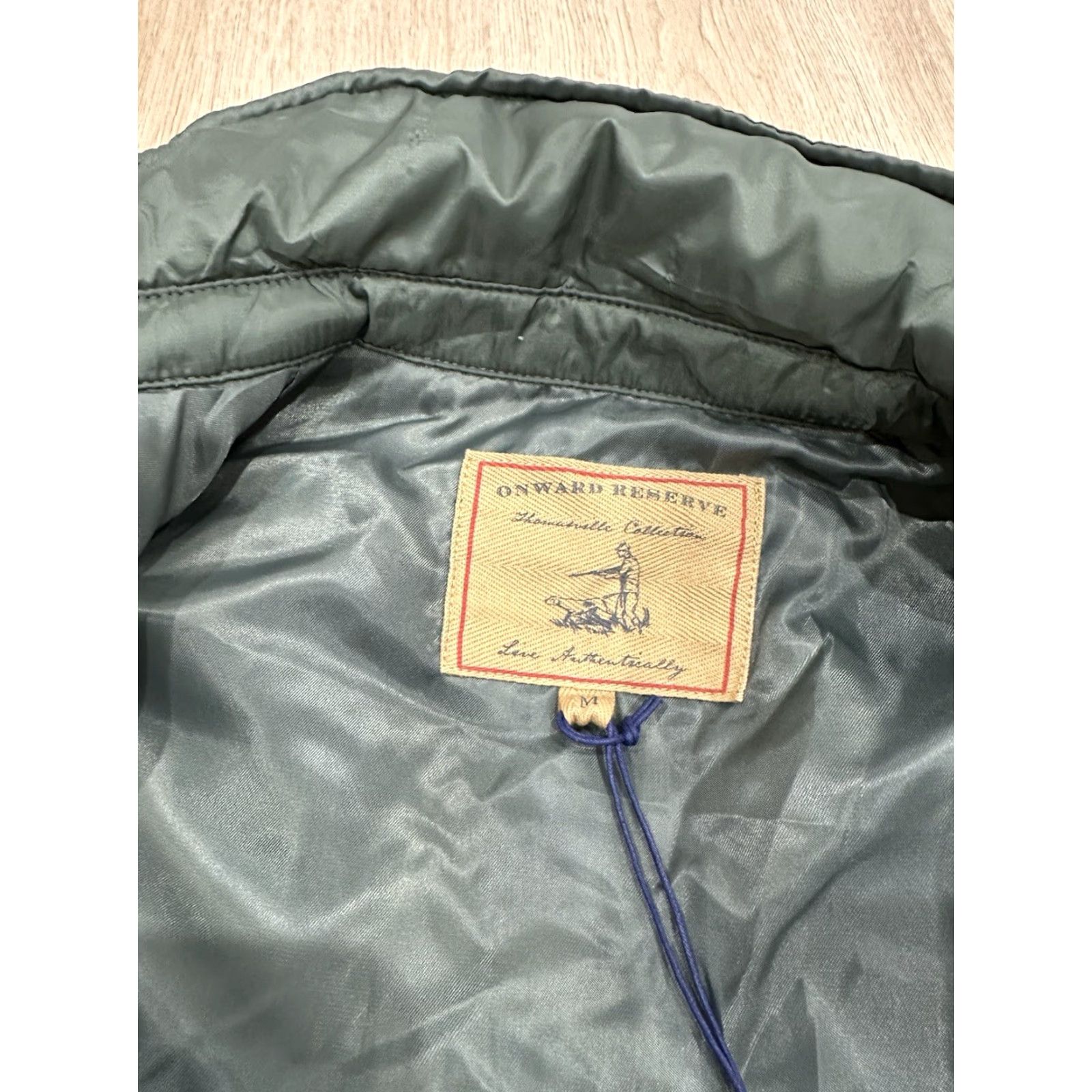 Vintage NWT Onward Reserve Braswell Vest Mens Medium Olive Green Quilted Nylon Snap Front Size US M / EU 48-50 / 2 - 7 Thumbnail