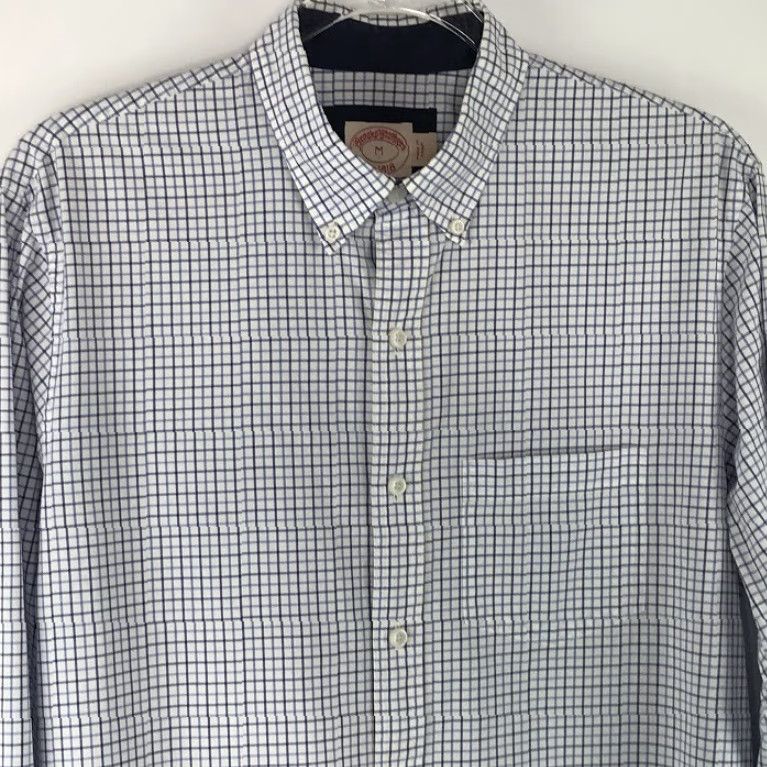 Brooks Brothers Brooks Brothers Mens Dress Shirt Button-Down Checkered Pocket Long Sleeve Blue White M Size 40R - 3 Thumbnail