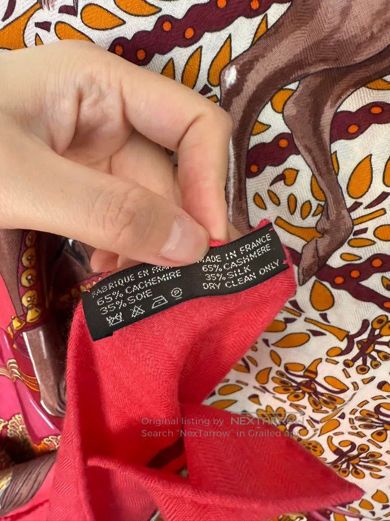 Hermes Hermes size 140*140 Stole Shawl, Size 140*140, Cashmere and Size ONE SIZE - 4 Thumbnail