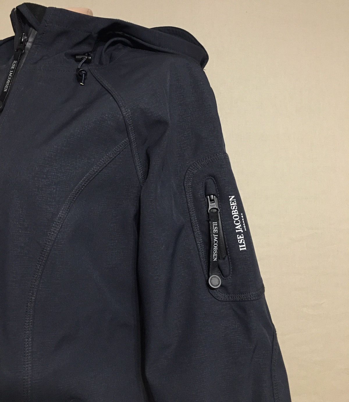 Ilse Jacobsen ILSE JACOBSEN Dark Blue RainCoat Jacket EU34 US4 Size S / US 4 / IT 40 - 3 Thumbnail
