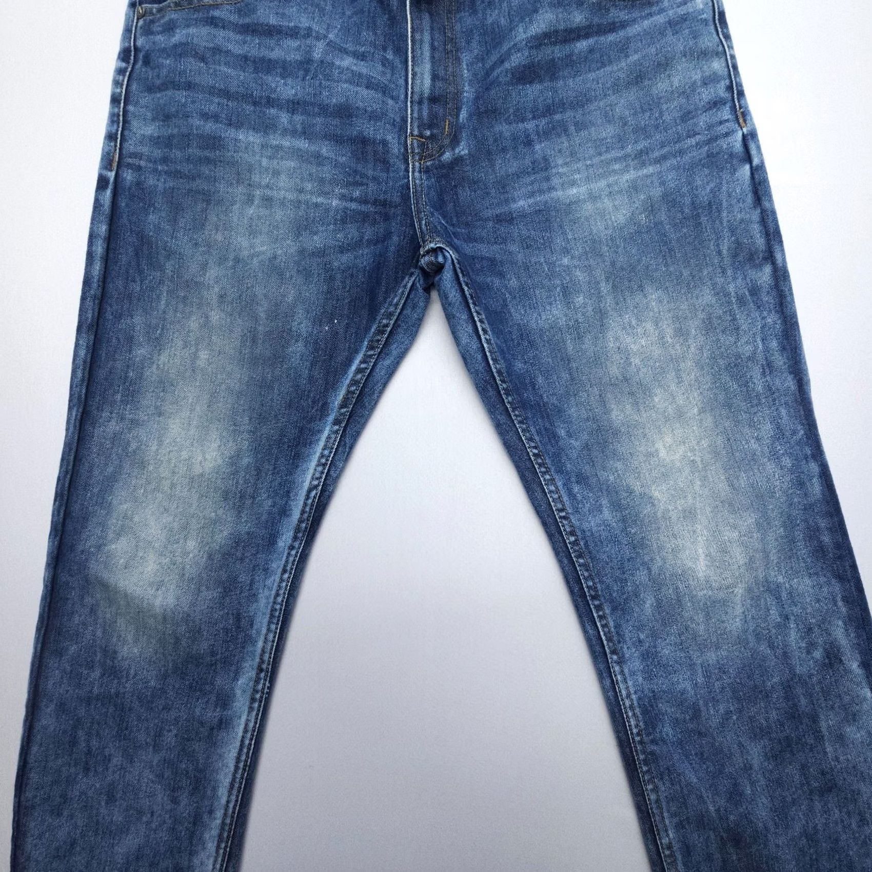 PD&C Paper Denim & Cloth PD&C Slim Straight Jeans Mens 36 x 30 Dark Wash Denim Blue 5-Pocket USA Size US 36 / EU 52 - 6 Thumbnail