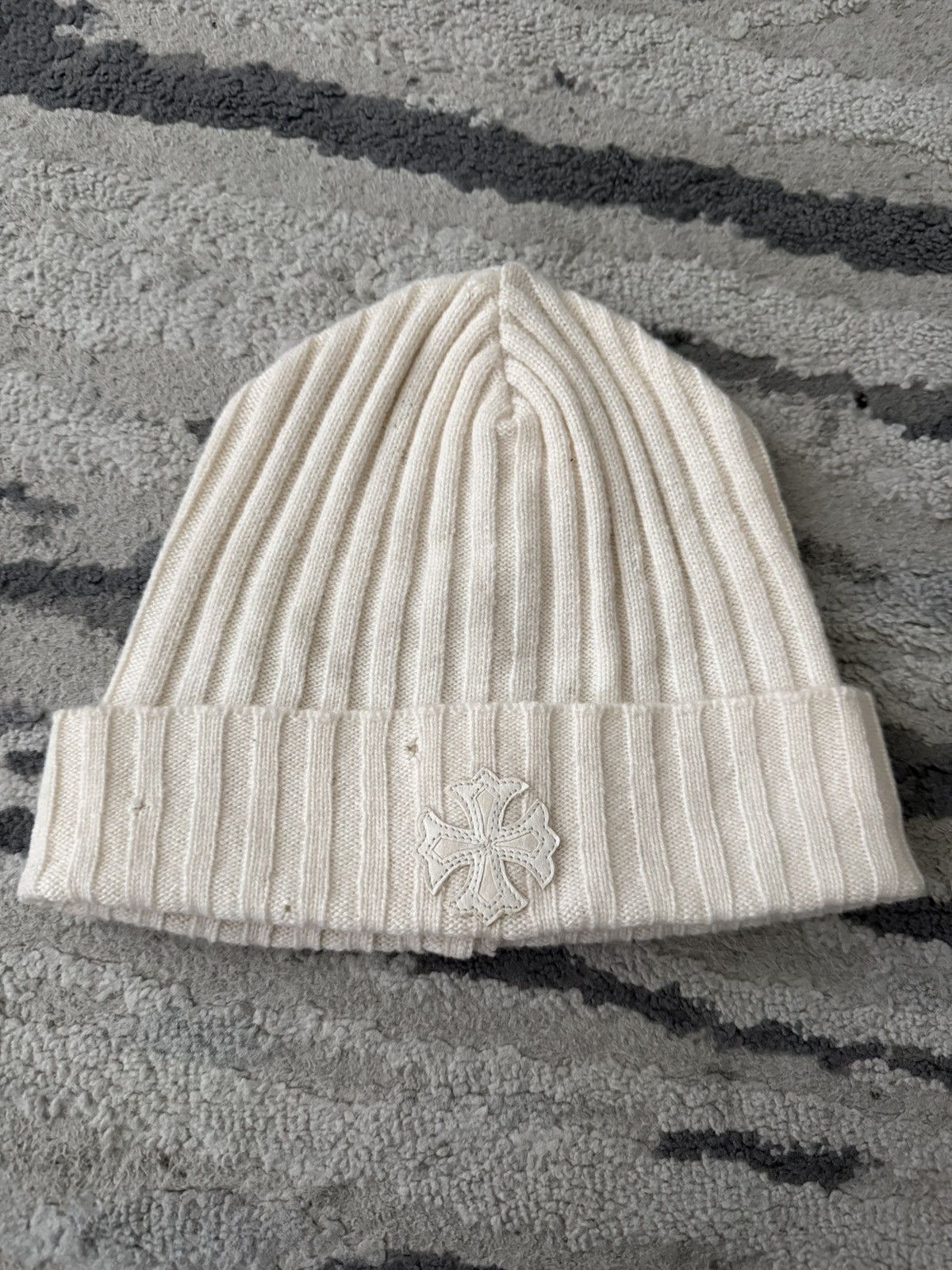 Chrome Hearts Vintage Chrome Hearts Leather Plus Cross Patch Beanie Size ONE SIZE - 1 Thumbnail