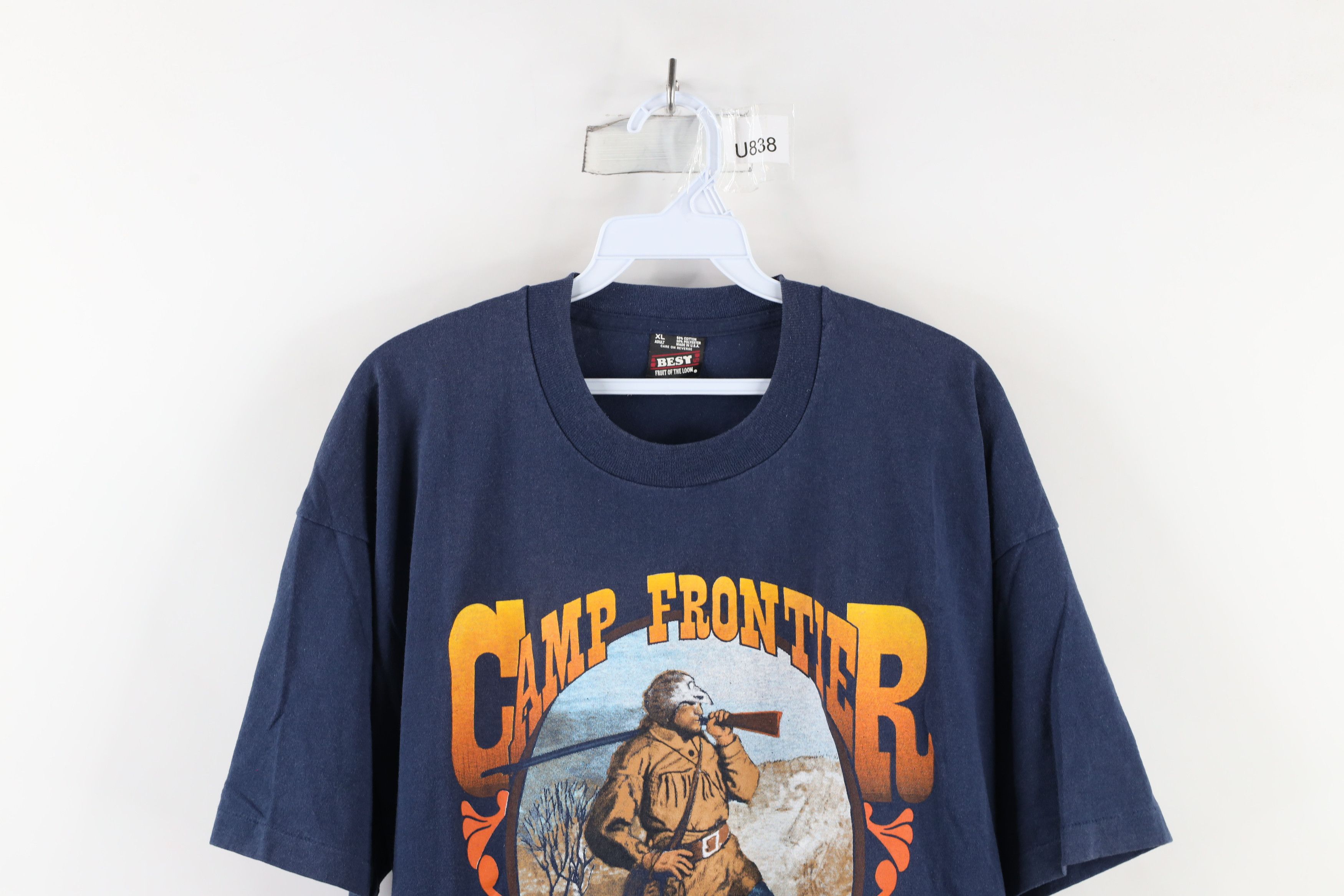 Vintage Vintage 90s America Camp Frontier Pioneer Scout T-Shirt USA Size US XL / EU 56 / 4 - 2 Thumbnail