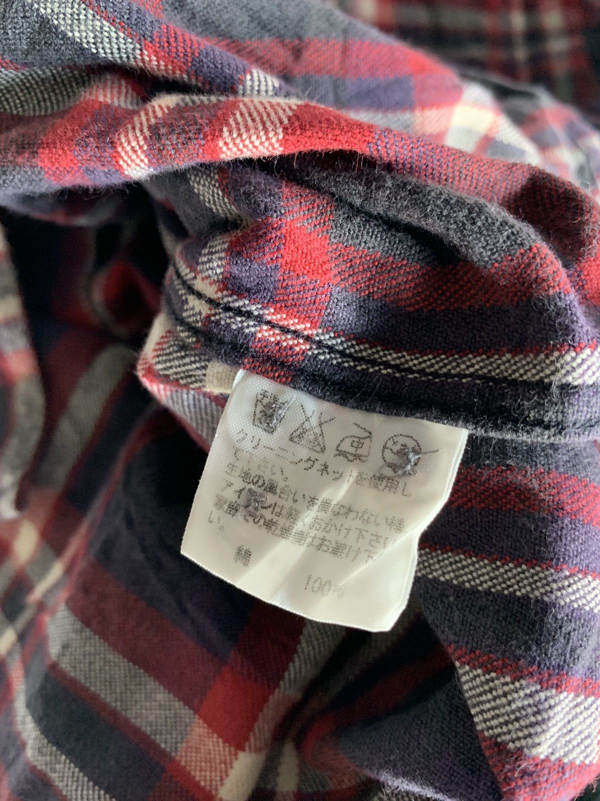 CABANE de ZUCCa × Issey Miyake × Zucca Cabane De Zucca Flannel Shirt Size US S / EU 44-46 / 1 - 10 Thumbnail