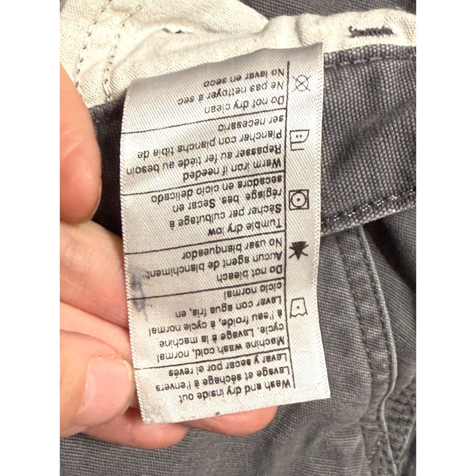 Carhartt Carhartt Jeans Men 38x30 Gray Denim Khakis Relaxed Straight Leg 5-Pocket Vintage No Size US 36 / EU 52 - 5 Thumbnail