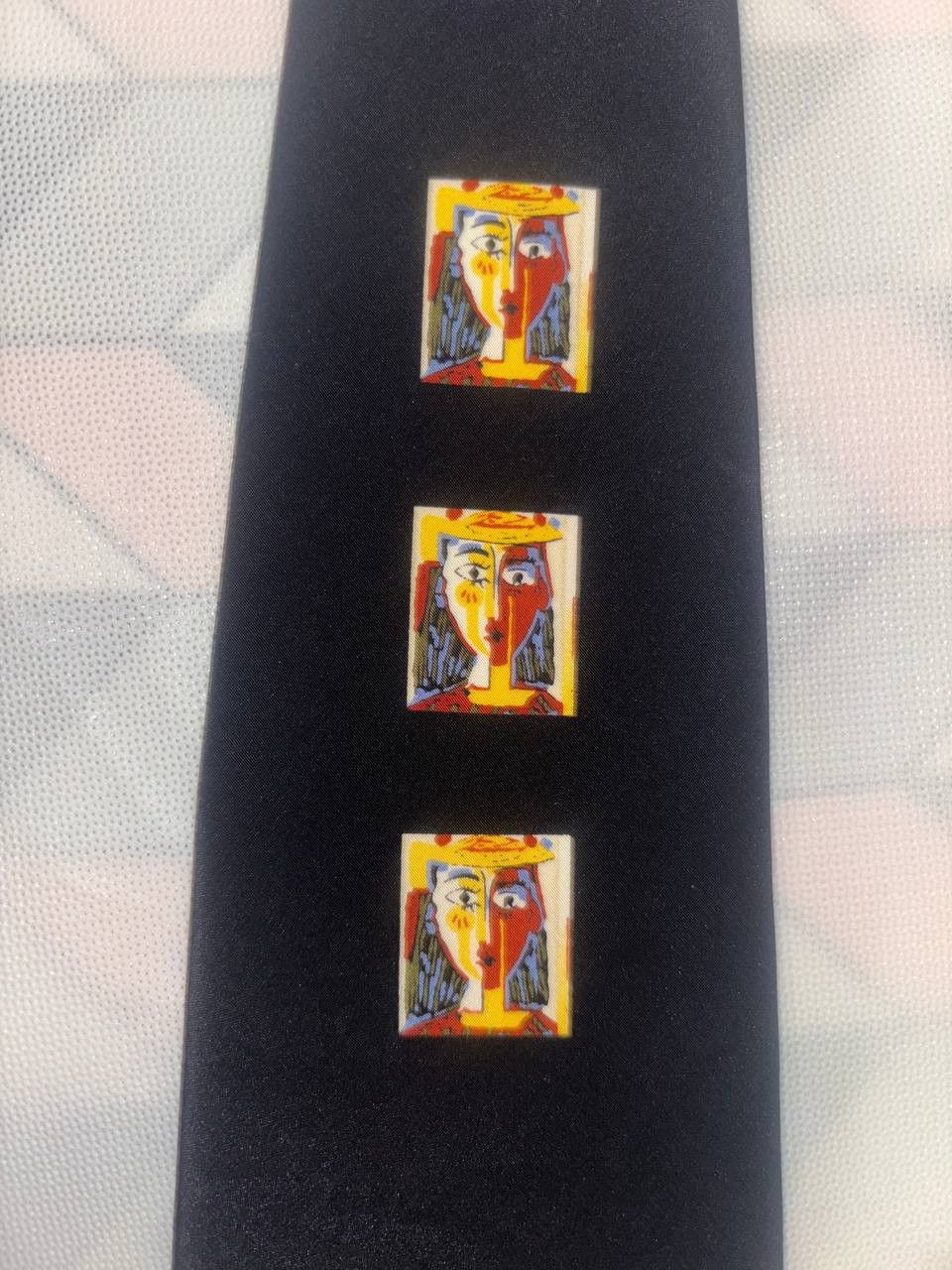 Vintage Vintage Pablo Picasso silk tie, black, pure silk, rare Size ONE SIZE - 2 Thumbnail