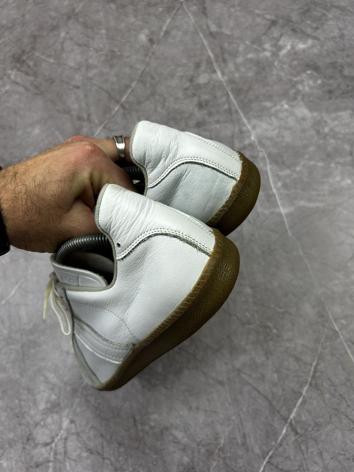 Vintage BW Sport Shoes Vintage Leather Sneakers Shoes Bundeswehr Size US 9 / EU 42 - 10 Thumbnail