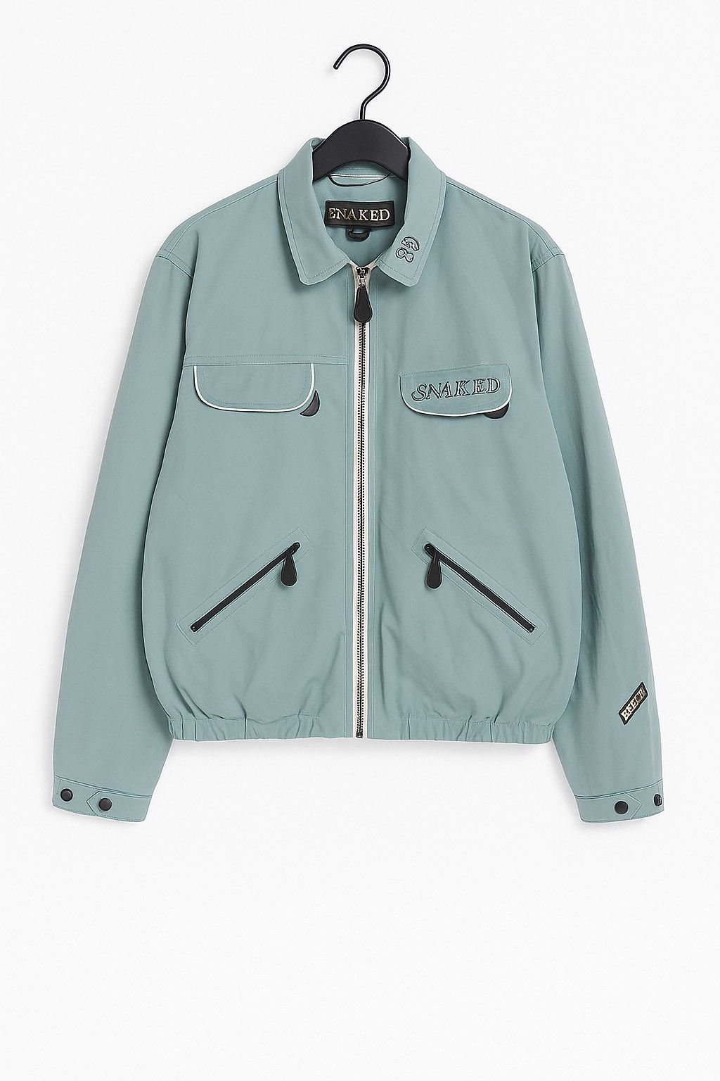 Japanese Brand Vintage Naked Snowboard Wear Light Blue Jacket Delfy 1000 Size US S / EU 44-46 / 1 - 1 Thumbnail