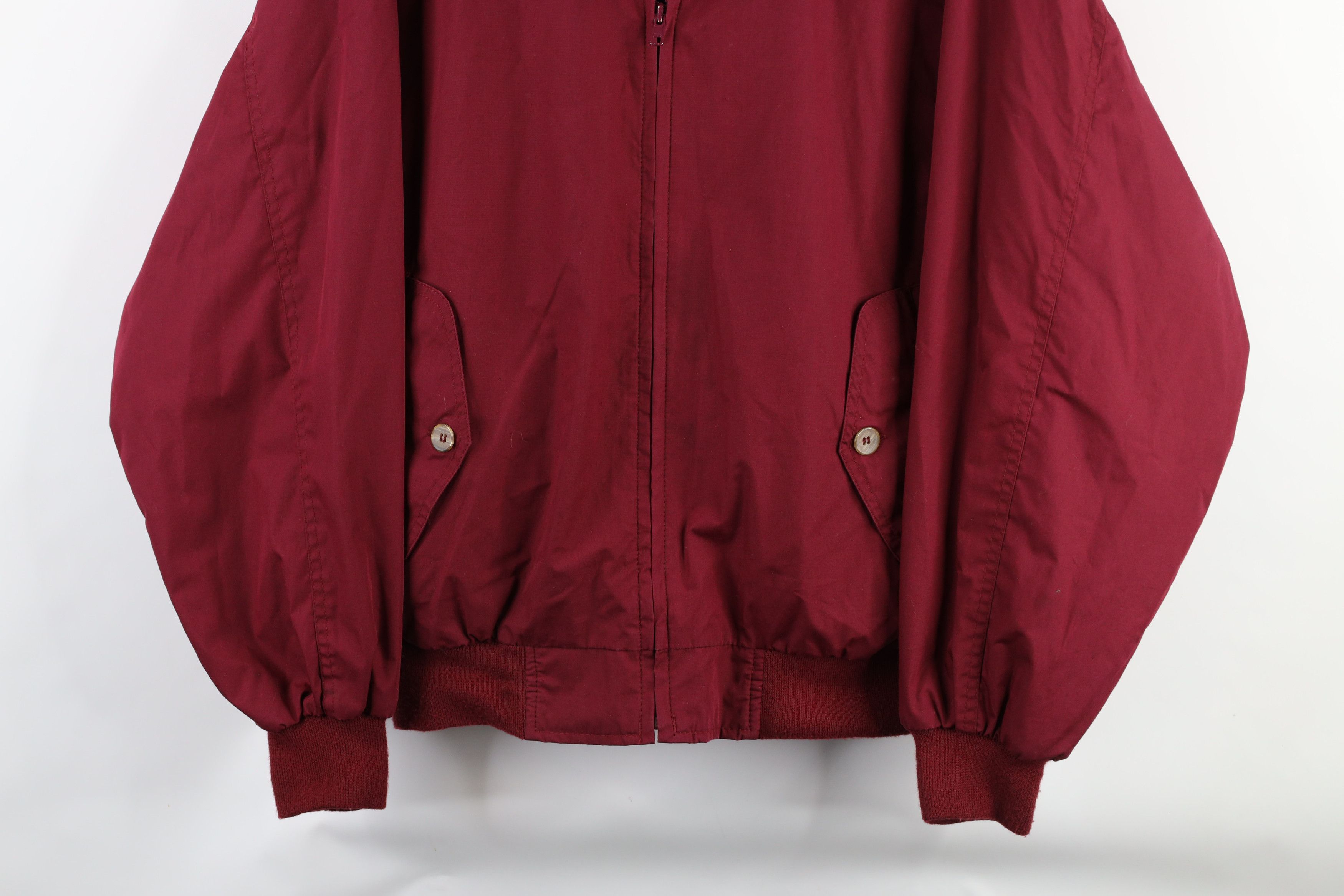 Vintage Vintage 90s Streetwear Full Zip Cafe Racer Bomber Jacket Red Size US L / EU 52-54 / 3 - 3 Thumbnail