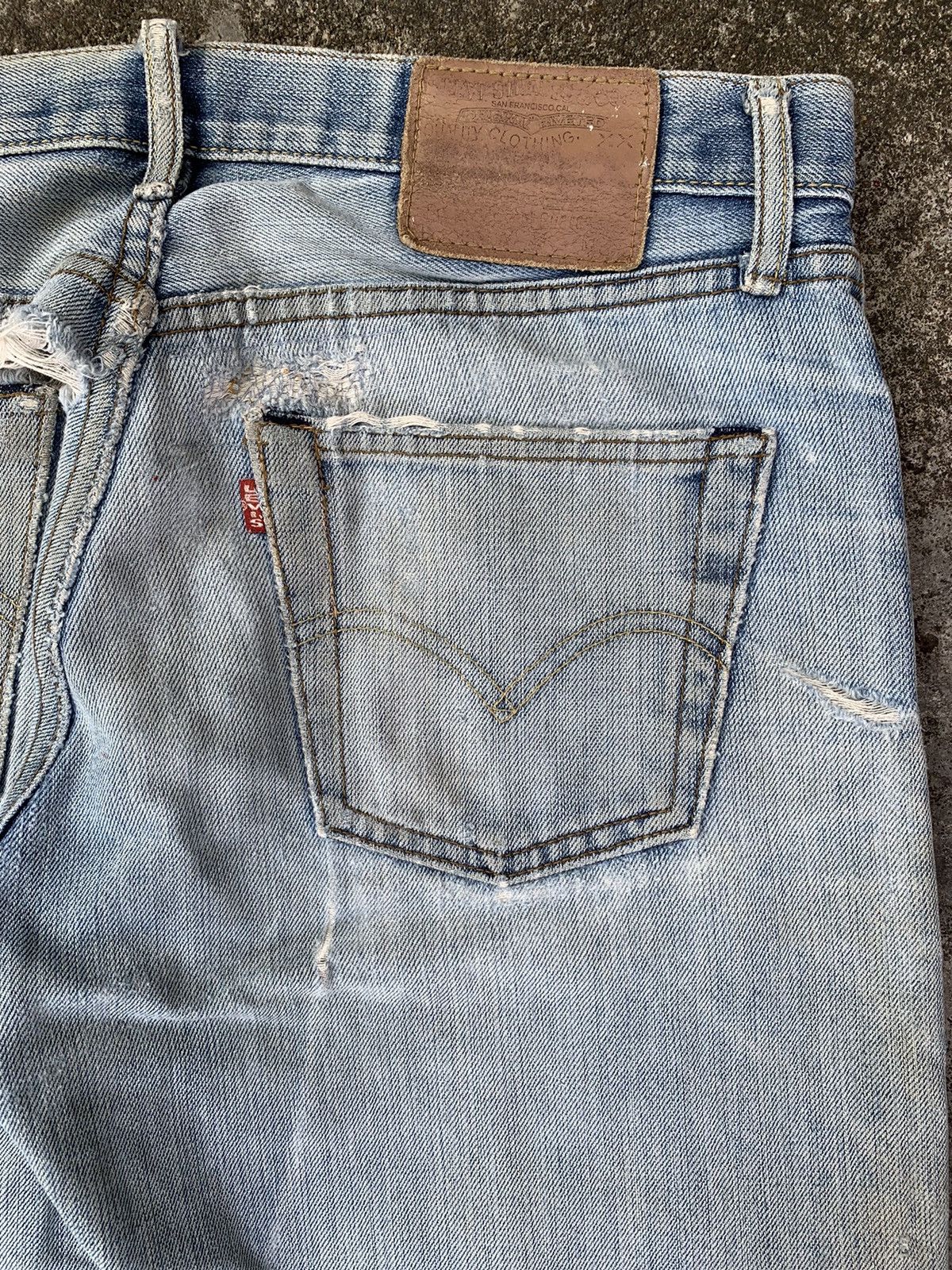 Levi's 🔥ACCOFFER🔥Vintage Levi’s 501 Big E Selvedge Distressed Denim Size US 34 / EU 50 - 11 Thumbnail