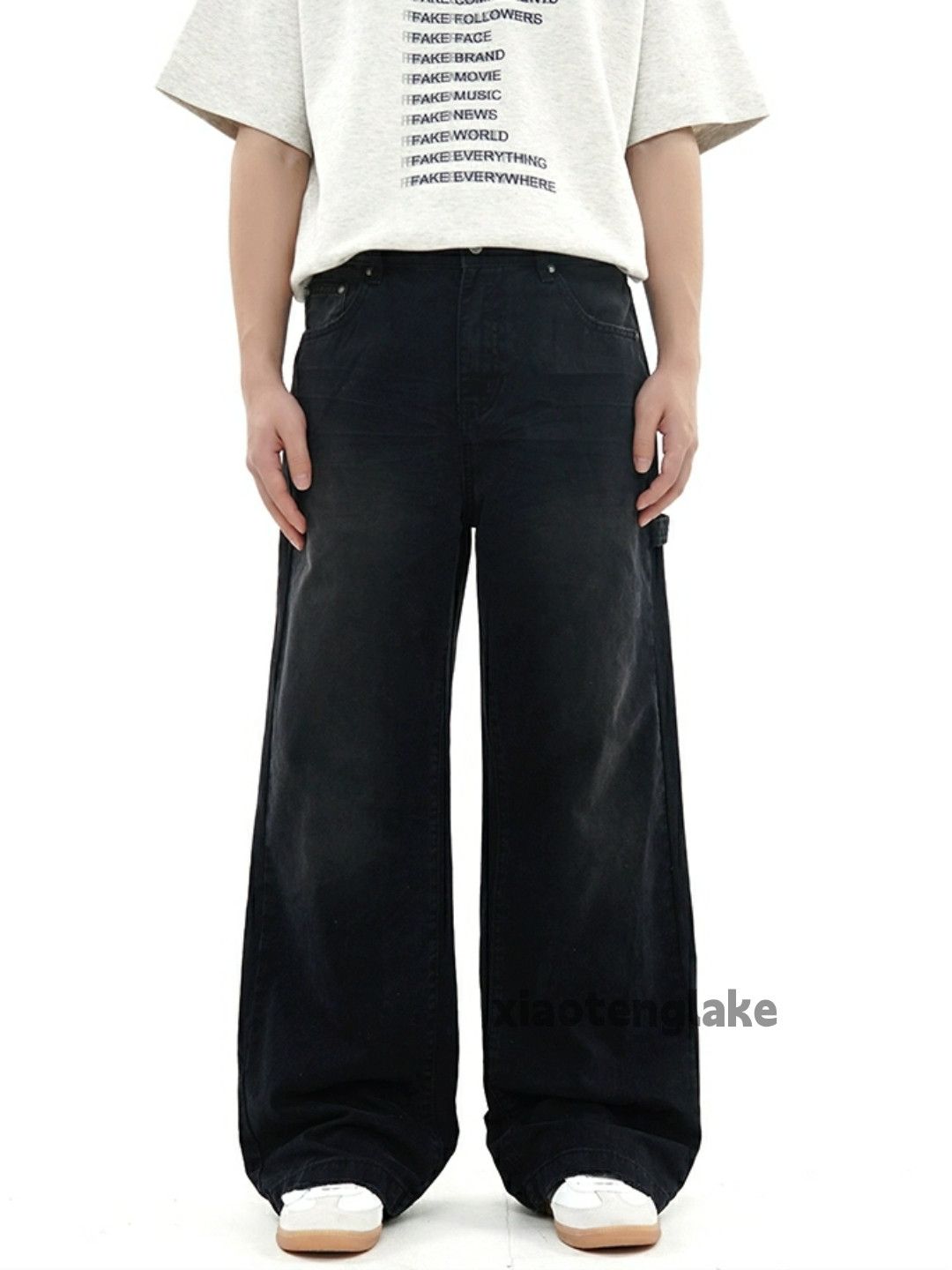 Jean × Vintage washed faded cleanfit yuppie carpenter cargo jeans Size US 30 / EU 46 - 4 Thumbnail