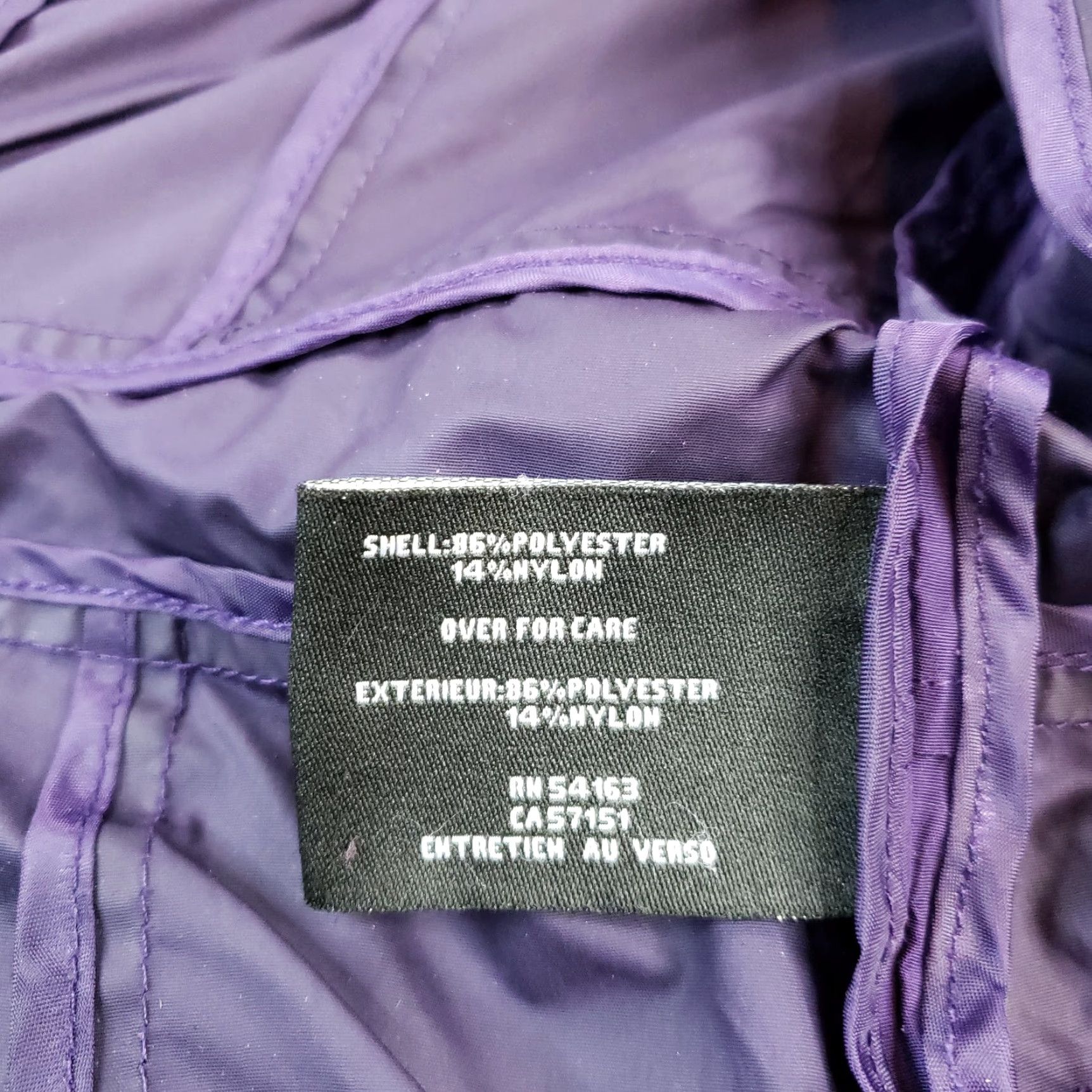 Cole Haan Cole Haan Jacket Womens Medium Purple Full Zip Hooded Pockets Lightweight Casual Windbreaker Size M / US 6-8 / IT 42-44 - 7 Thumbnail