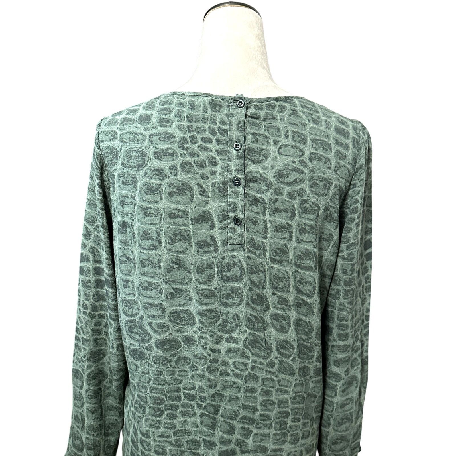 French Connection French Connection Tunic Top Long Sleeve Crocodile Gray W 6 Size M / US 6-8 / IT 42-44 - 5 Thumbnail