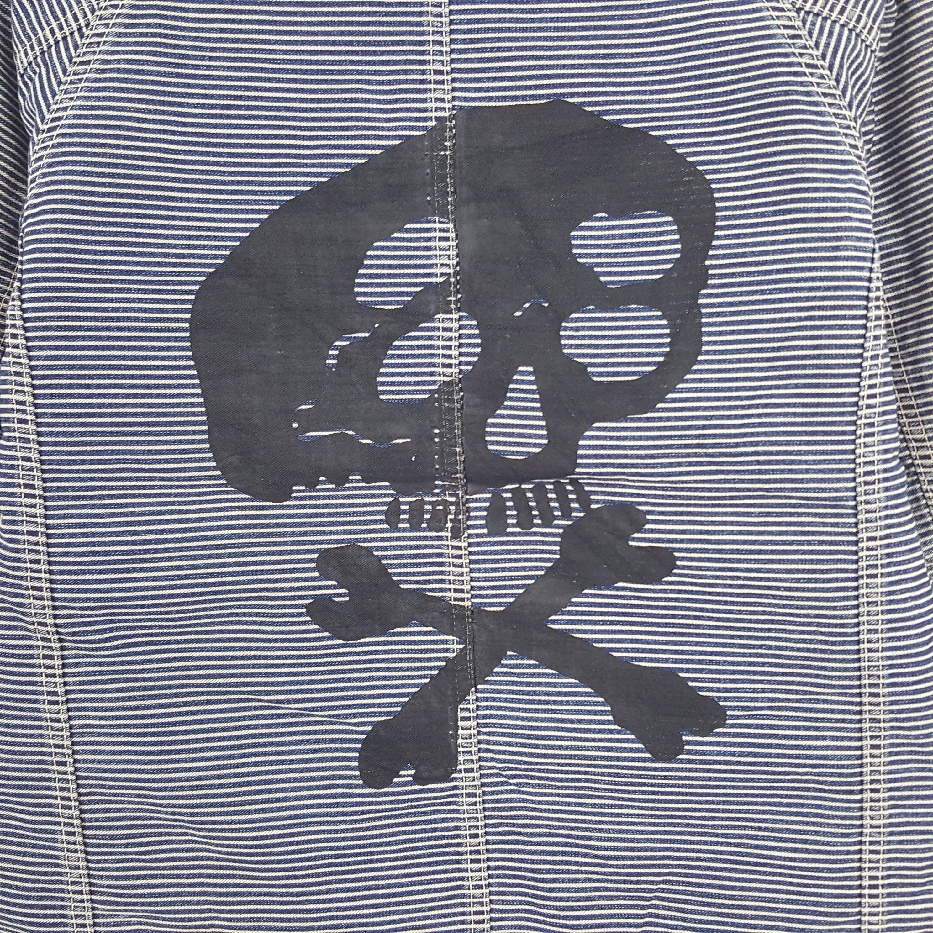 Japanese Brand × Kapital Vintage Kapital Japan Striped Custom Logo Button Up Jacket Size US S / EU 44-46 / 1 - 2 Thumbnail