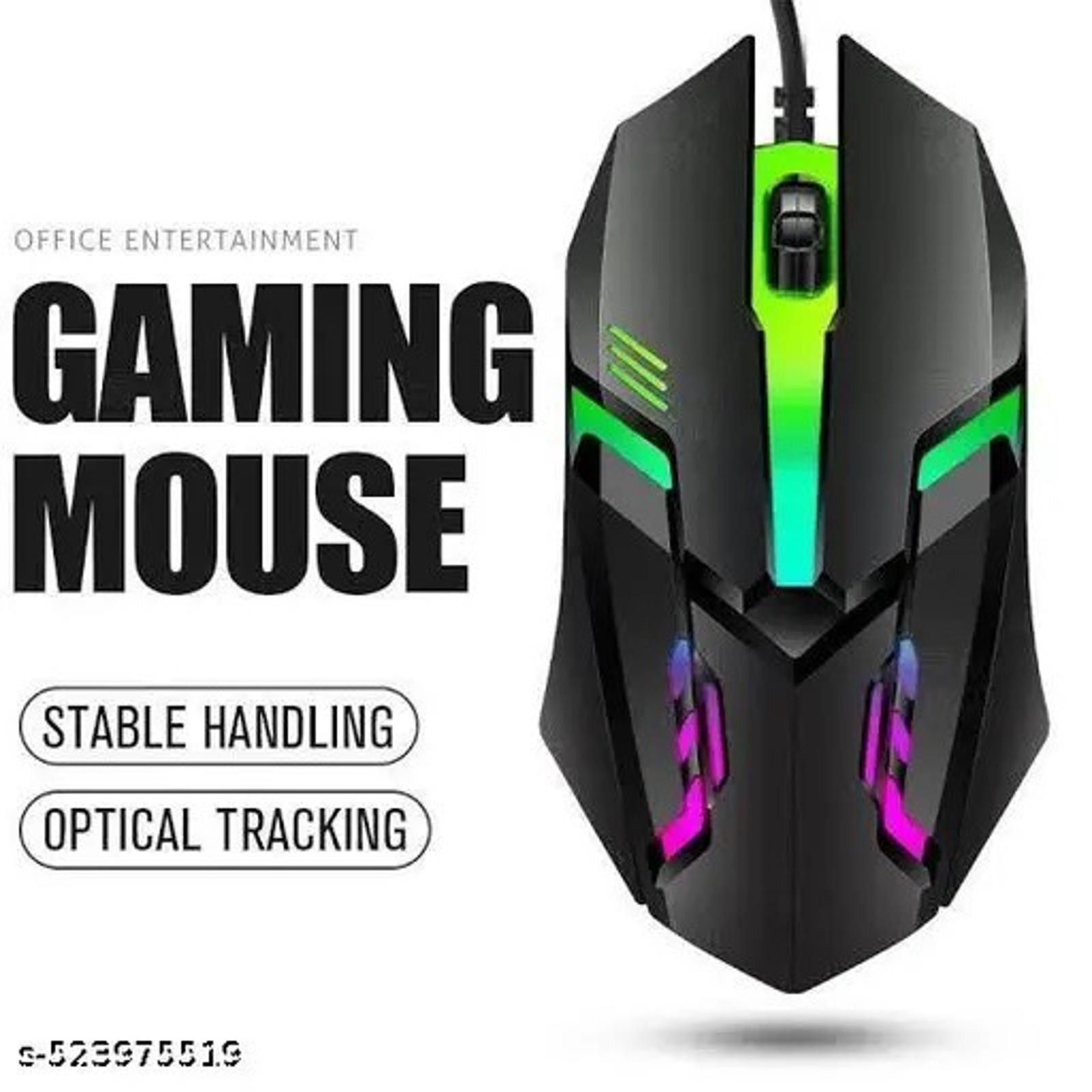 The Unbranded Brand Rainbow Backlit Gaming Mouse (X1) Optical Wired Size ONE SIZE - 1 Thumbnail