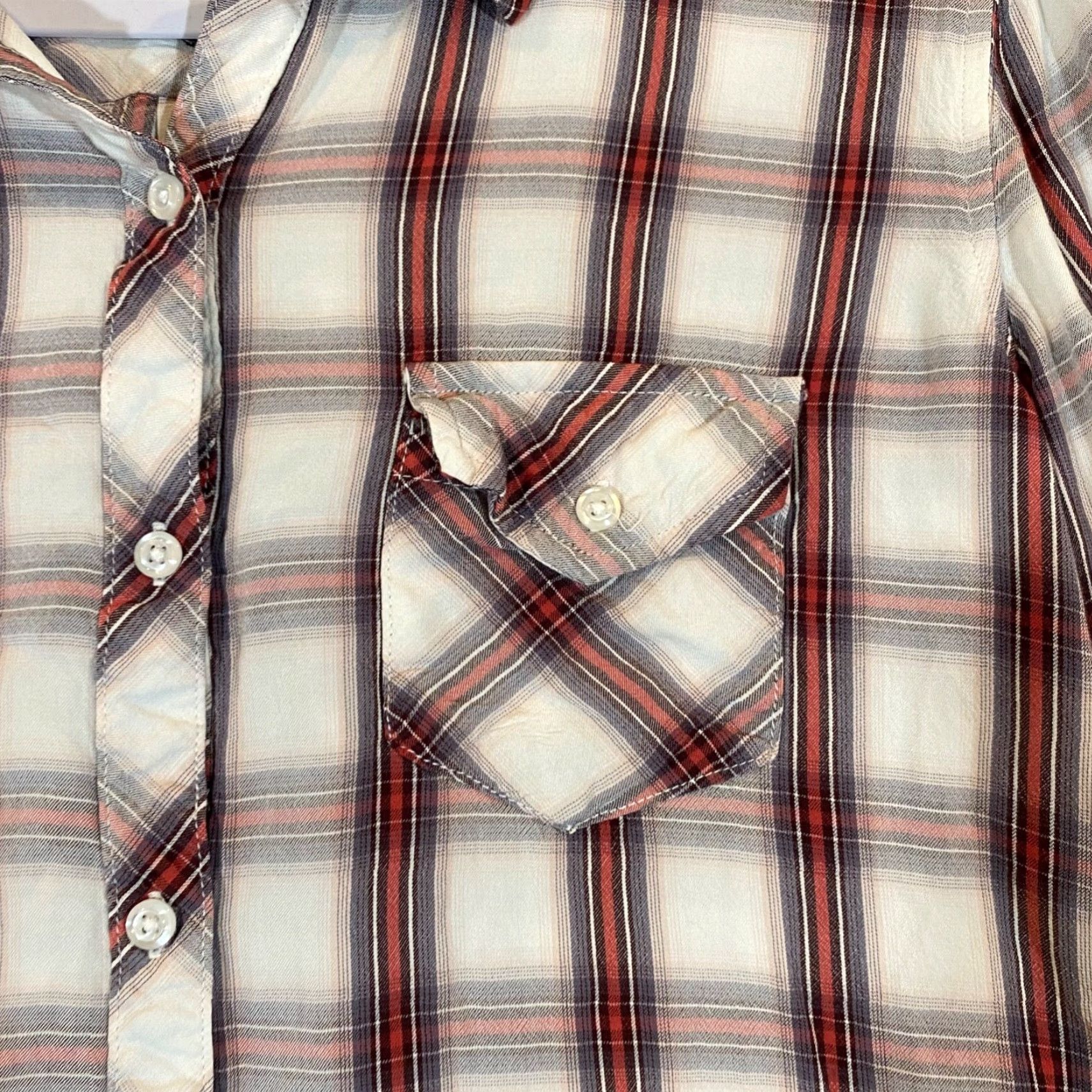 Rails Rails Shirt Womens Medium Red White Plaid Button Up Pockets Long Sleeve Casual Workwear Vintage: No (Note: ensure no new info) Size M / US 6-8 / IT 42-44 - 4 Thumbnail