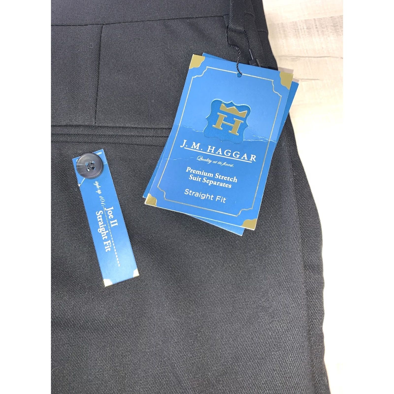 Haggar Haggar Dress Pants Men Black Straight Your City Preppy Wedding 34NWT-12283 Size US 34 / EU 50 - 2 Thumbnail