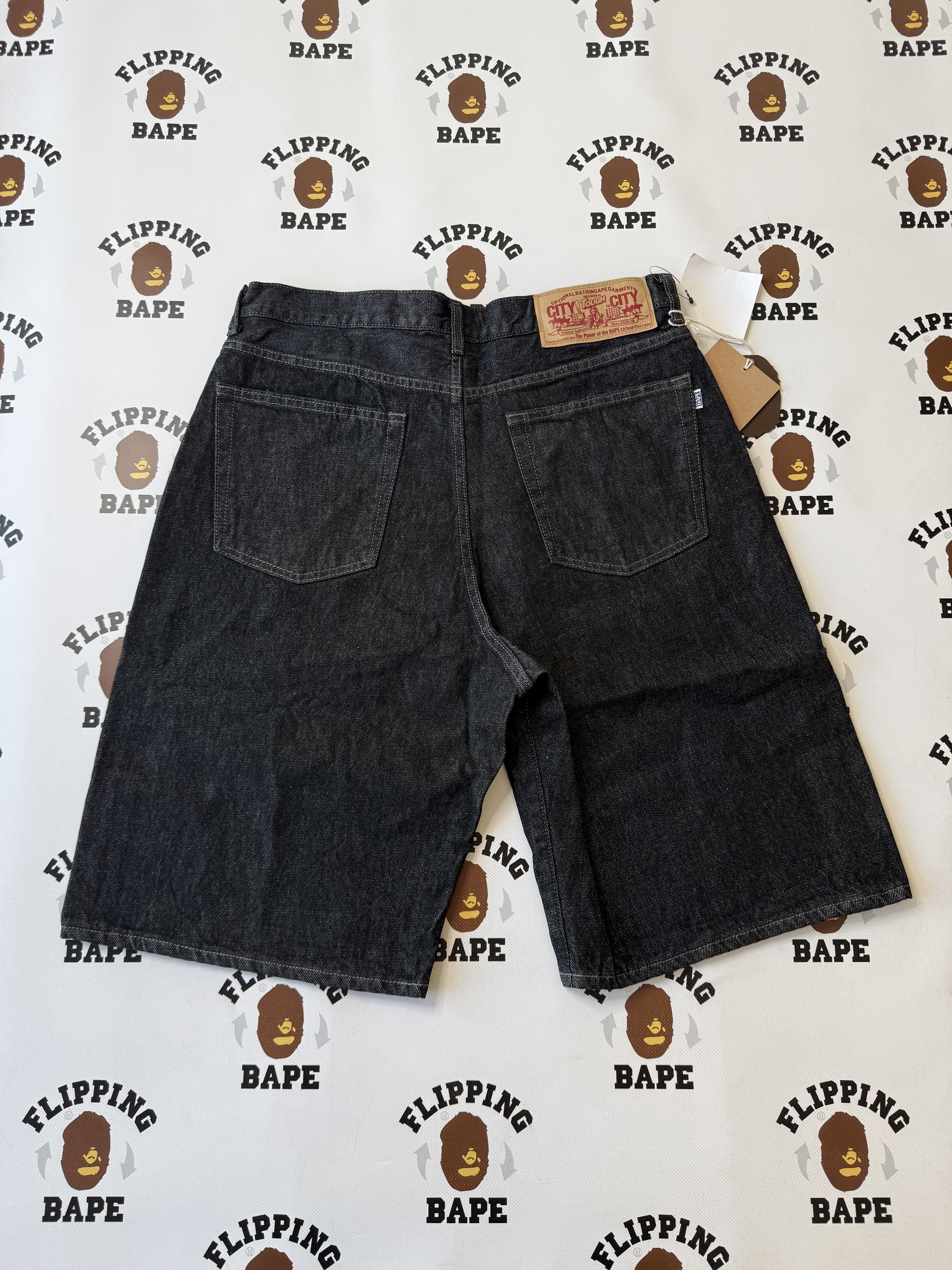 Bape × Comme des Garcons BAPE CDG OSAKA RELAXED FIT DENIM SHORTS (2026) Size US 34 / EU 50 - 3 Thumbnail