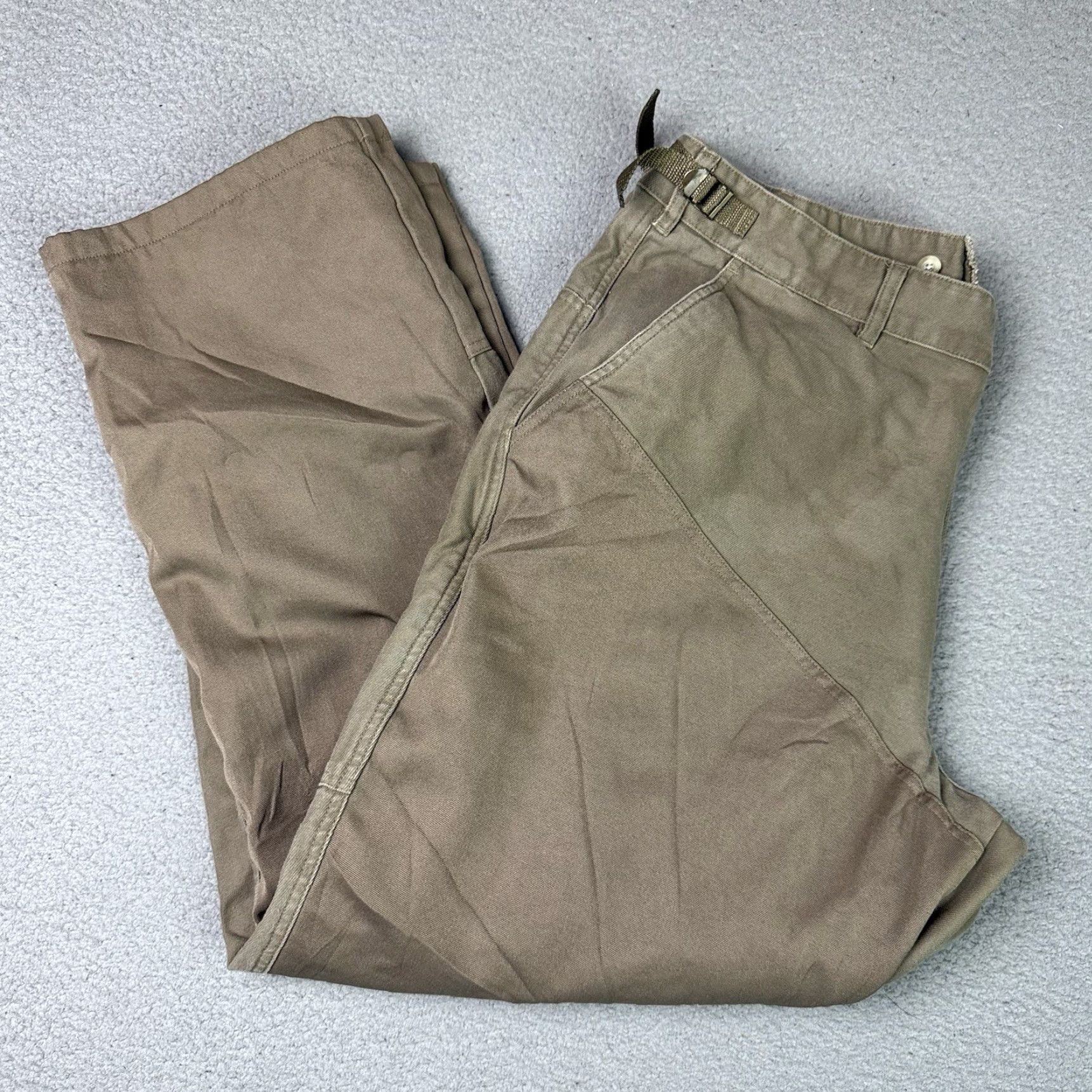 Doublet VINTAGE Columbia Brush Pants Mens 42x30 Beige Carpenter 5-Pocket Regular Straight USA 90s Size US 42 / EU 58 - 2 Thumbnail