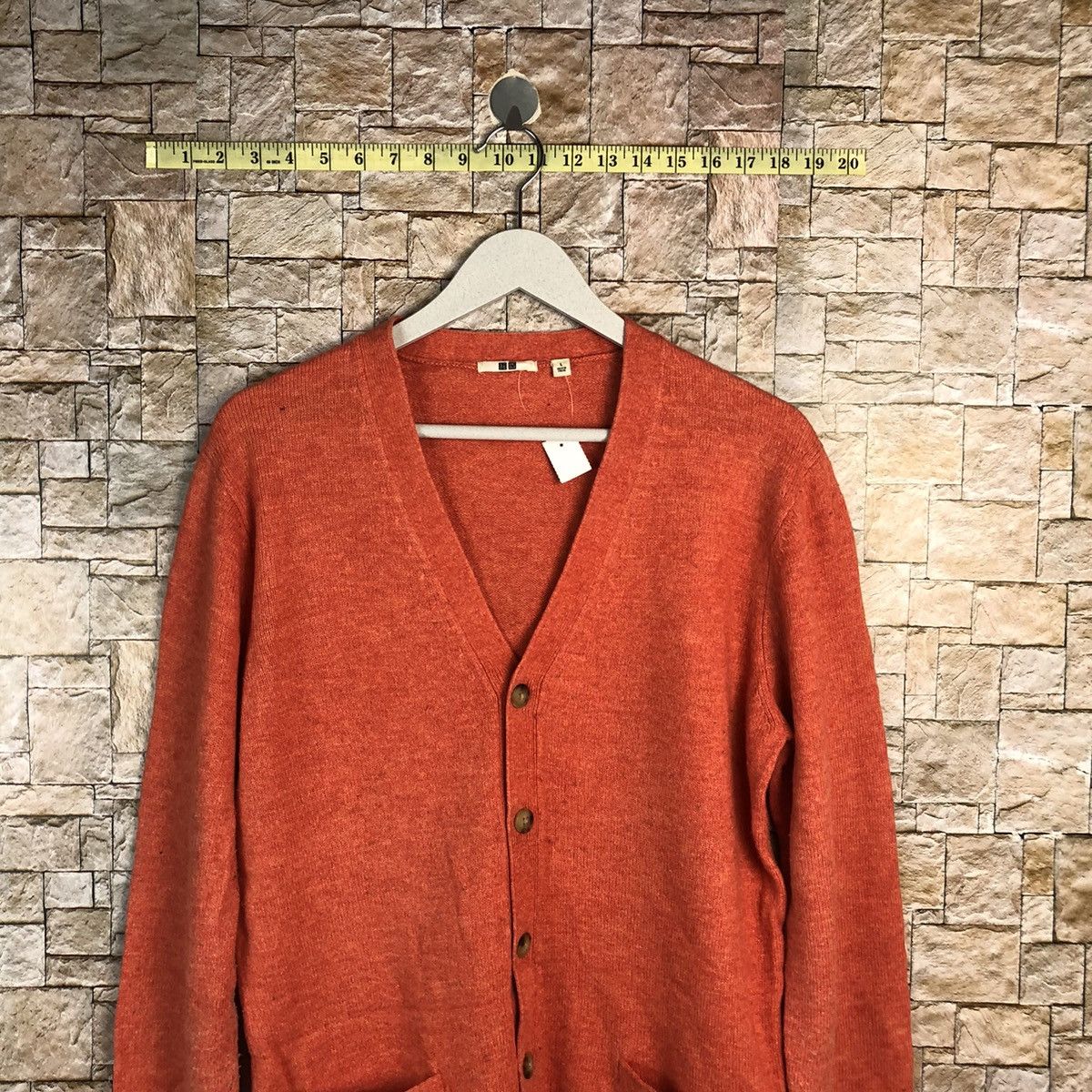 Japanese Brand Uniqlo japan Orange plain Cardigan Knitwear #A923 Size US M / EU 48-50 / 2 - 2 Thumbnail
