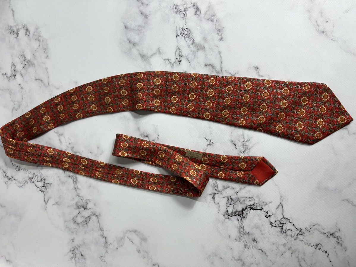 Hermes Vintage very rare luxury Hermes Silk Tie Made in France Size ONE SIZE - 7 Thumbnail