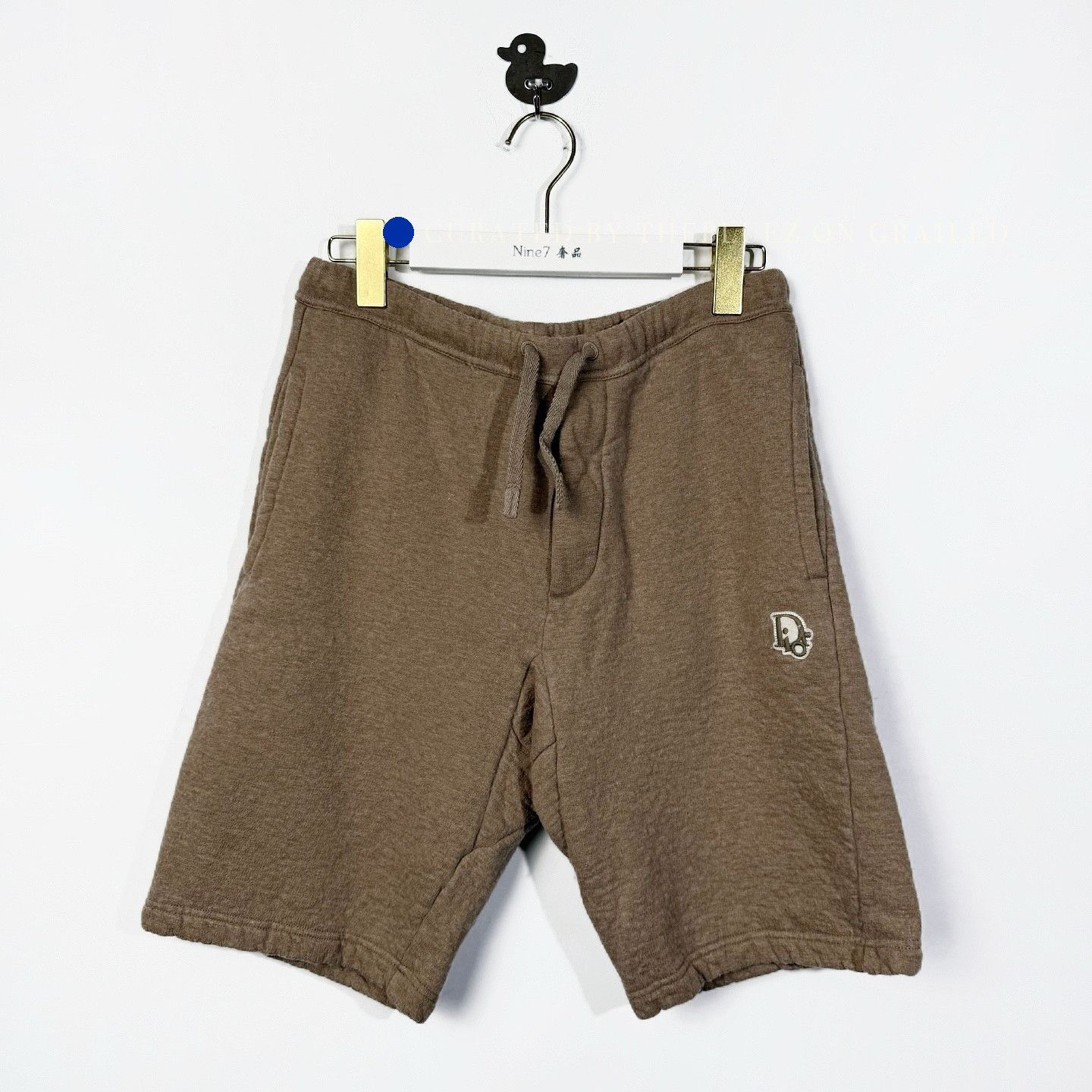 Dior Logo Patch Sweat Shorts in Brown Size US 32 / EU 48 - 1 Thumbnail