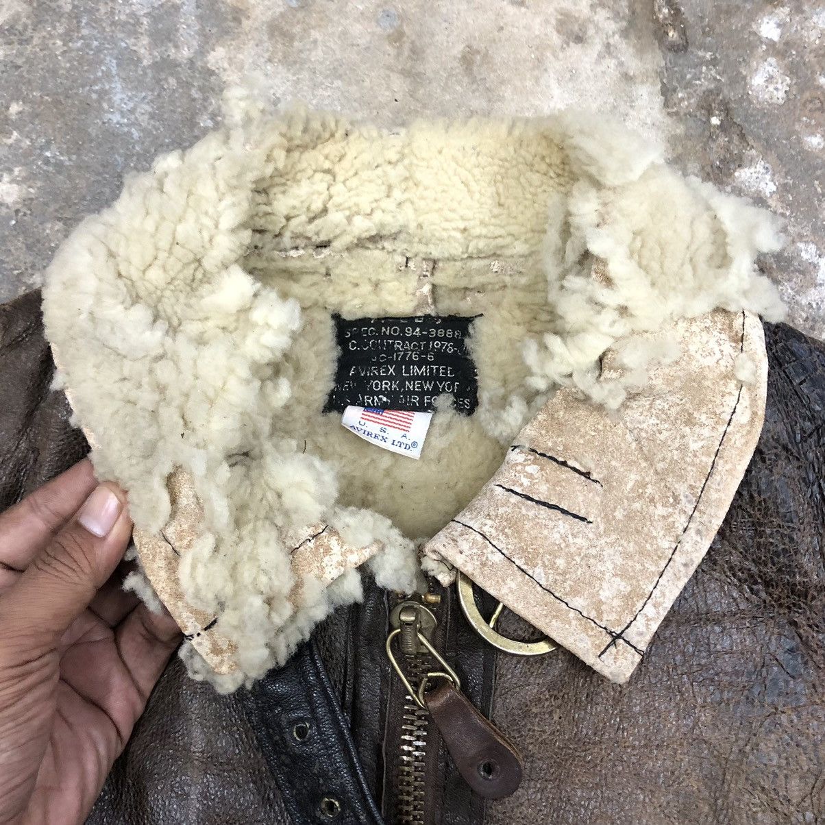 Avirex VTG Avirex THRASHED US Army Air Force Sheepskin B3 Jacket 🇺🇸 Size US M / EU 48-50 / 2 - 21 Thumbnail