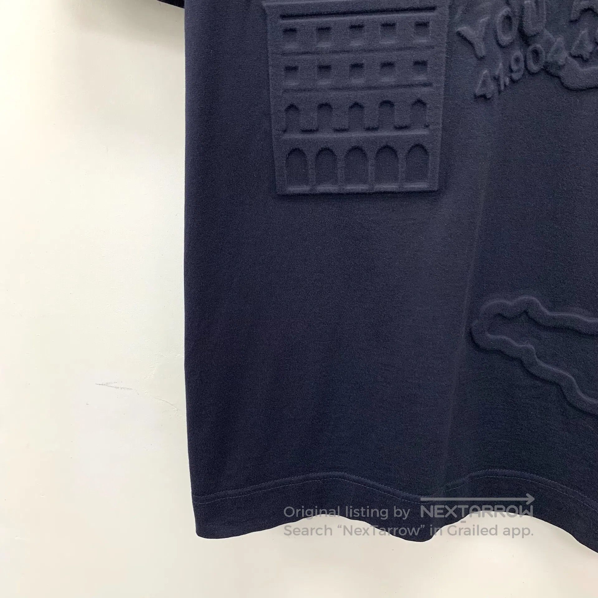 Fendi FENDI Dark blue cotton round neck short sleeve T-shirt wit Size US M / EU 48-50 / 2 - 4 Thumbnail